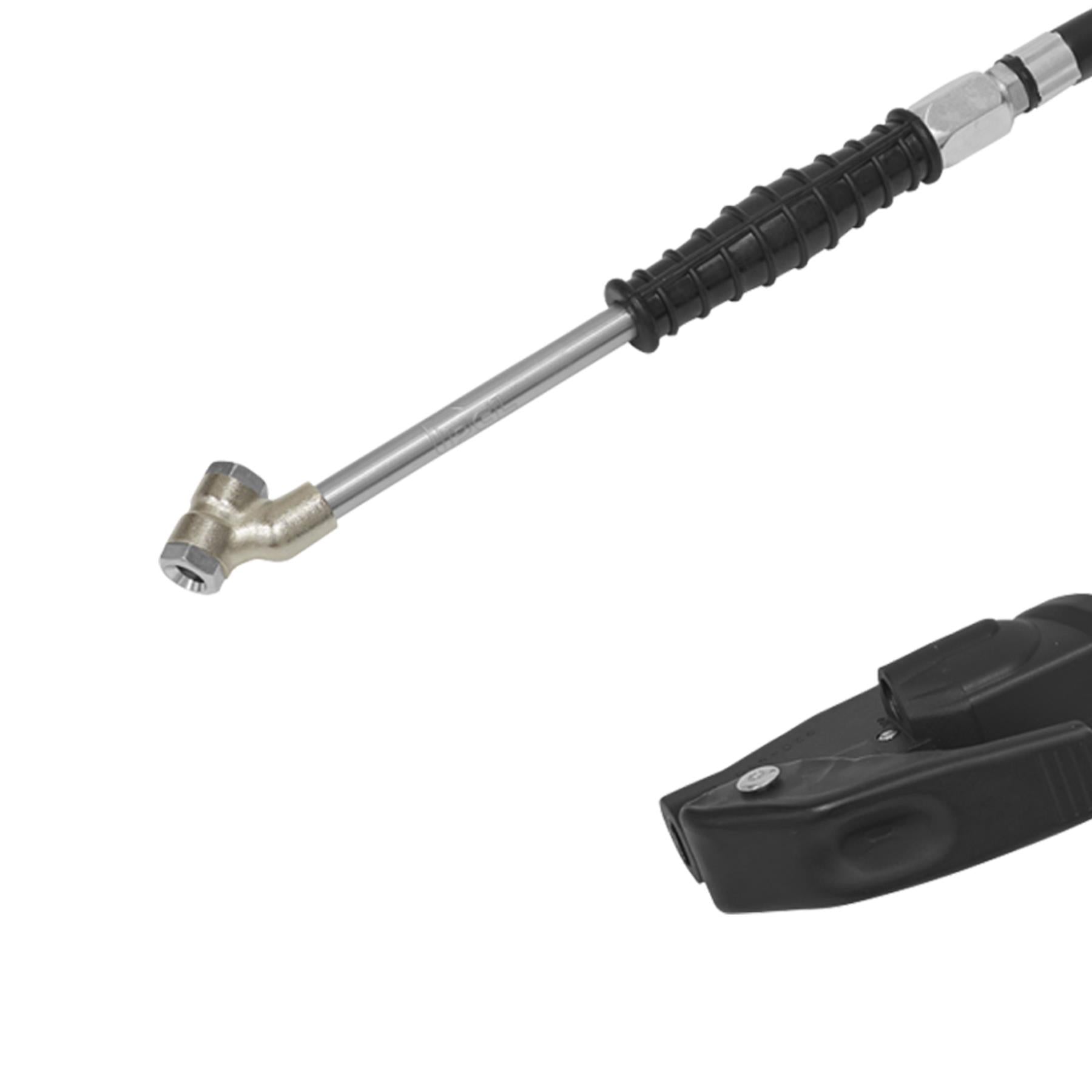 Sealey Premier Anodised Tyre Inflator with Twin Push-On Connector
