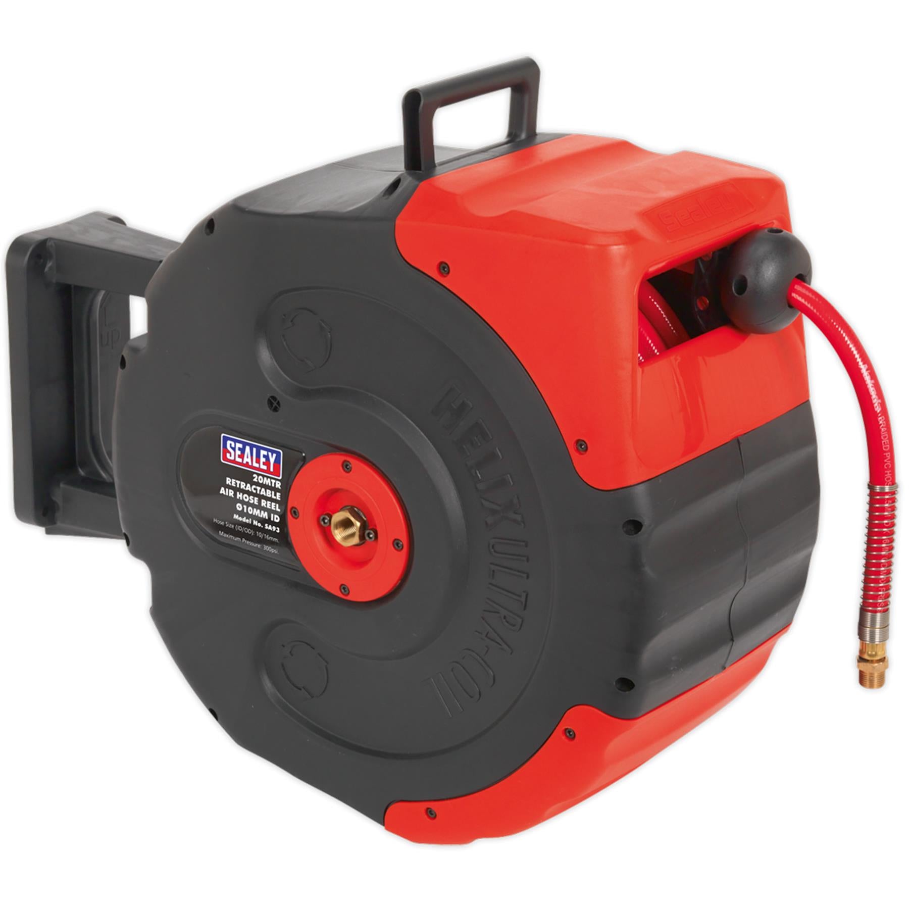 Sealey Retractable Air Hose Reel 20m 10mm ID Garage Workshop DIY