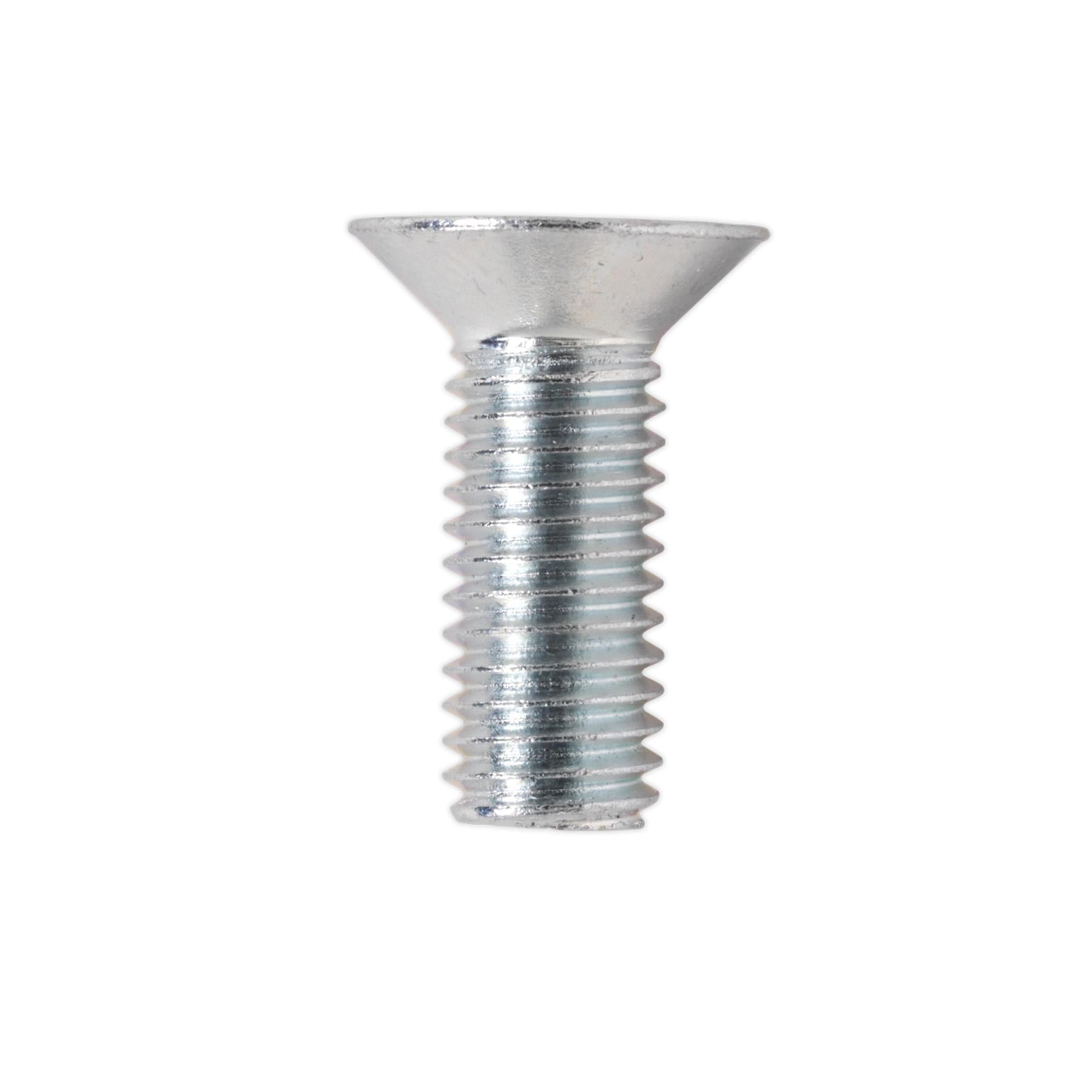 Sealey Machine Screw M8 x 20mm Countersunk Pozi Zinc Pack of 50