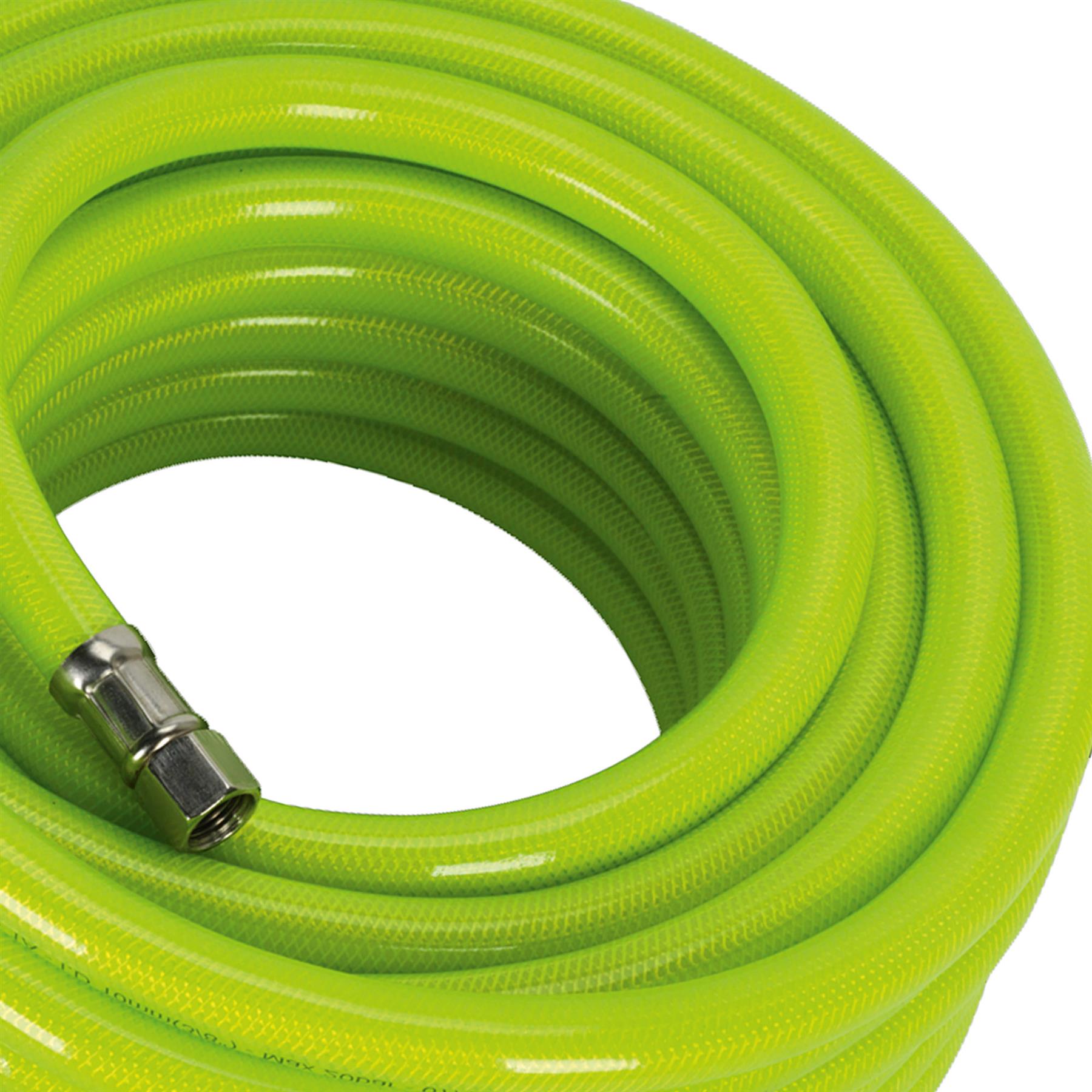 Sealey Air Hose High-Visibility 15m x 10mm with 1/4"BSP Unions
