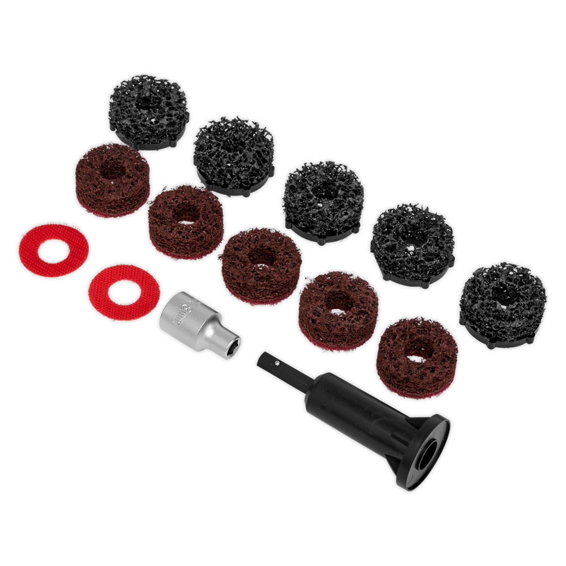 Sealey Stud Hub Cleaner 14pc Cleaning pads VS8002
