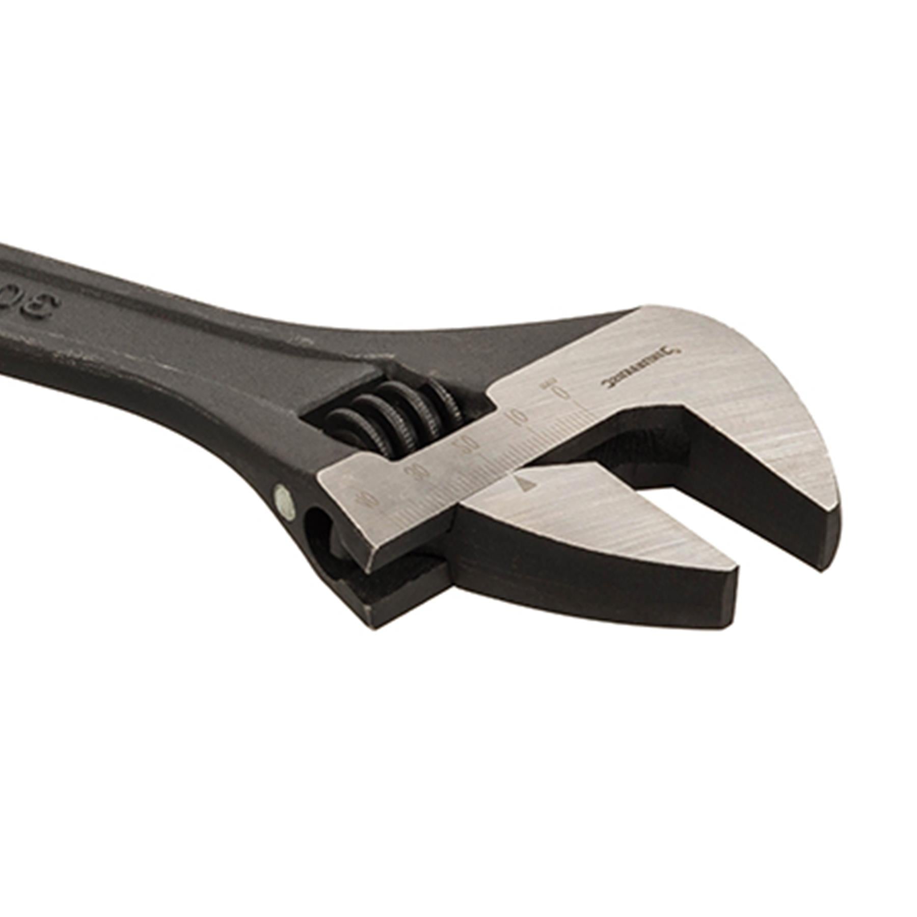 Expert Adjustable Wrench Length 250mm - Jaw 27mm Precision-Ground Slides