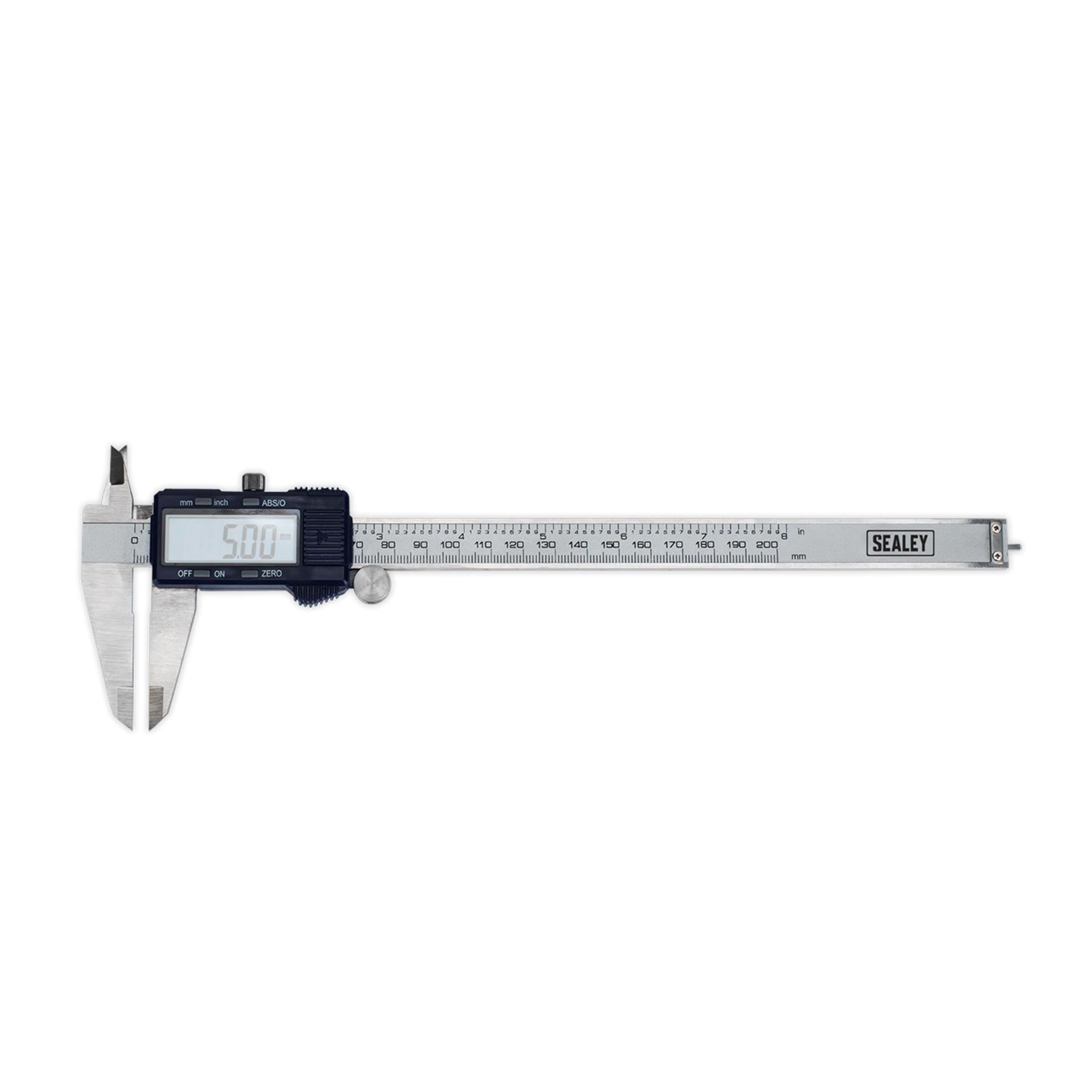 Sealey Digital Vernier Caliper 0-200mm(0-8")