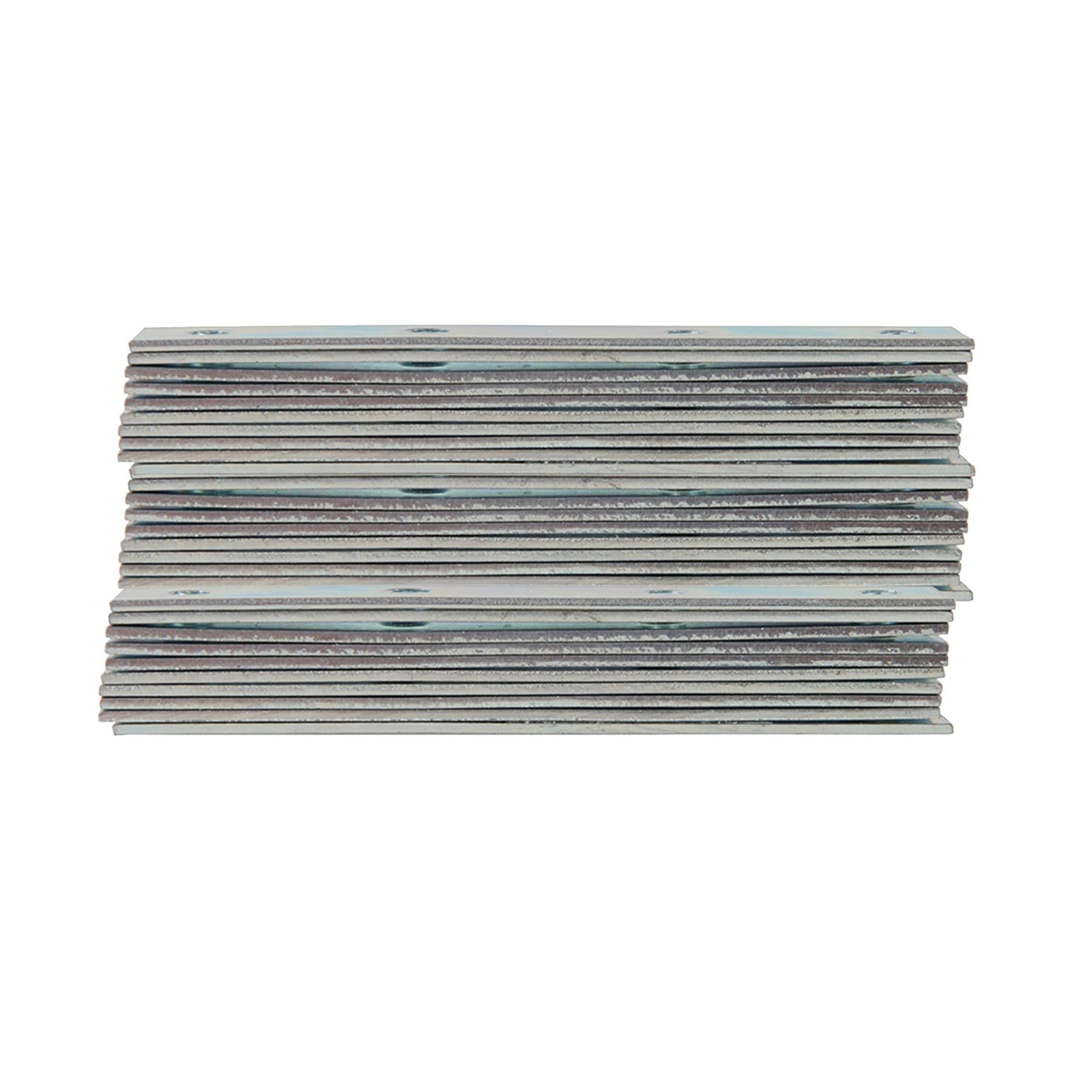 Mending Plates Zinc Plated With Offset Fixing Holes For Timber Repair 200Pk 100mm