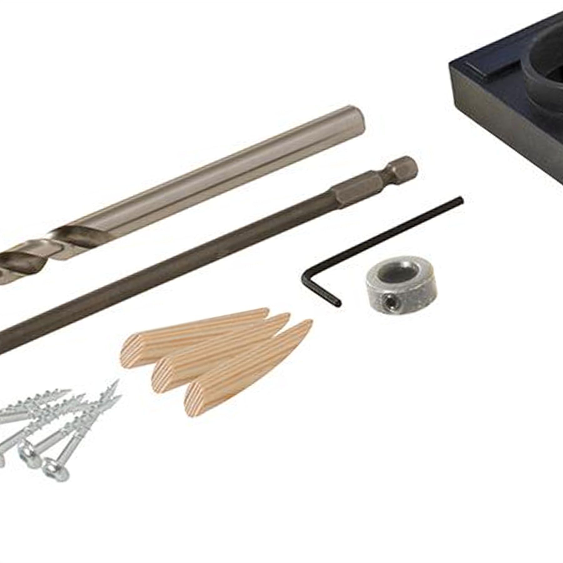 Clamping Pocket-Hole Jig 8Pc Hardened Steel Drill Guide Fixed Spacing TW8CPHJ