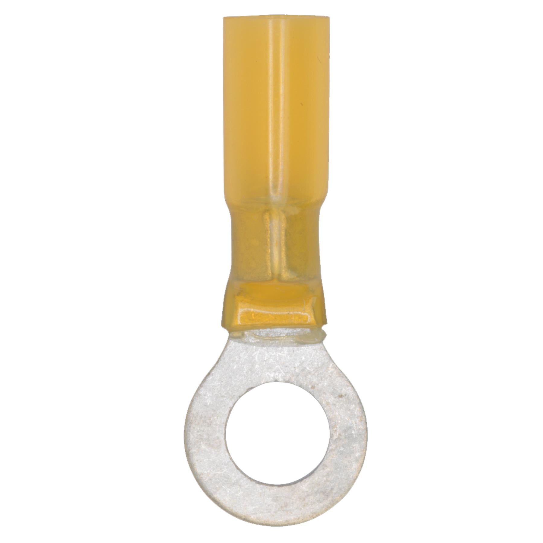 Heat Shrink Ring Terminal 8.4mm Yellow Pack of 25 Sealey