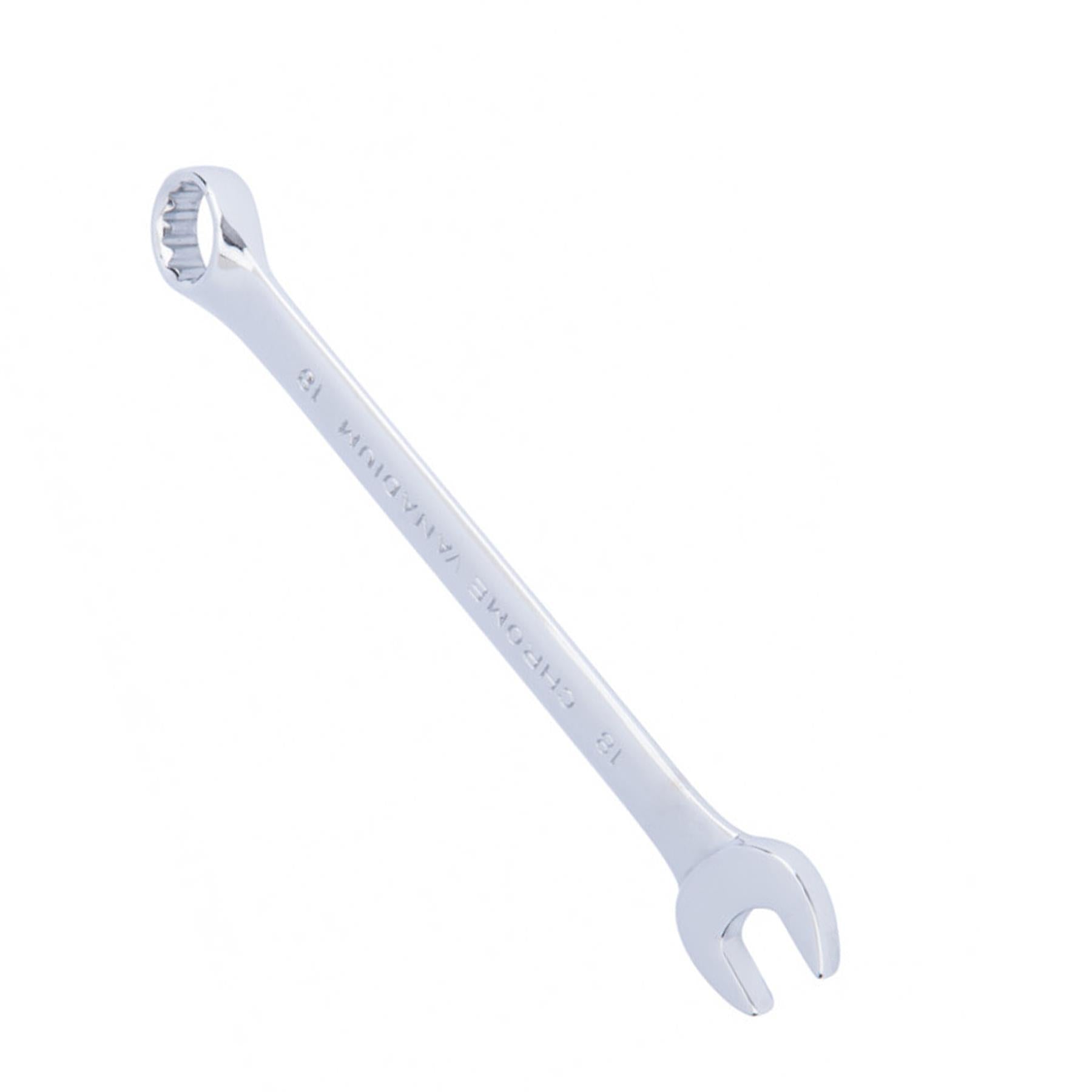 BlueSpot 18mm Fully Polished Chrome Vanadium Spanner Open Ended Head Spanner