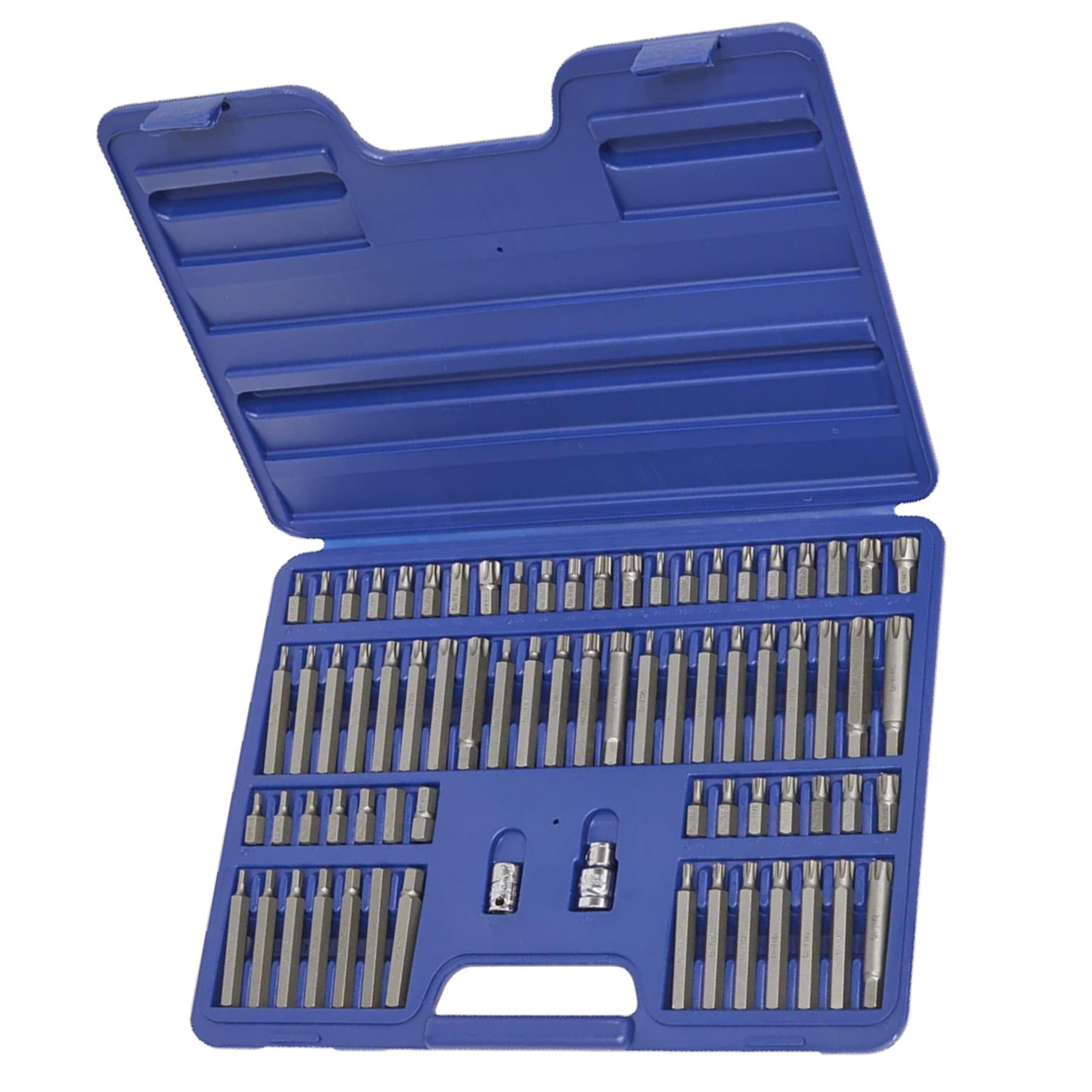 Sealey TRX-Star/Sec TRX-Star/Hex/Ribe/Spline Bit Set 74pc 1/2&3/8"