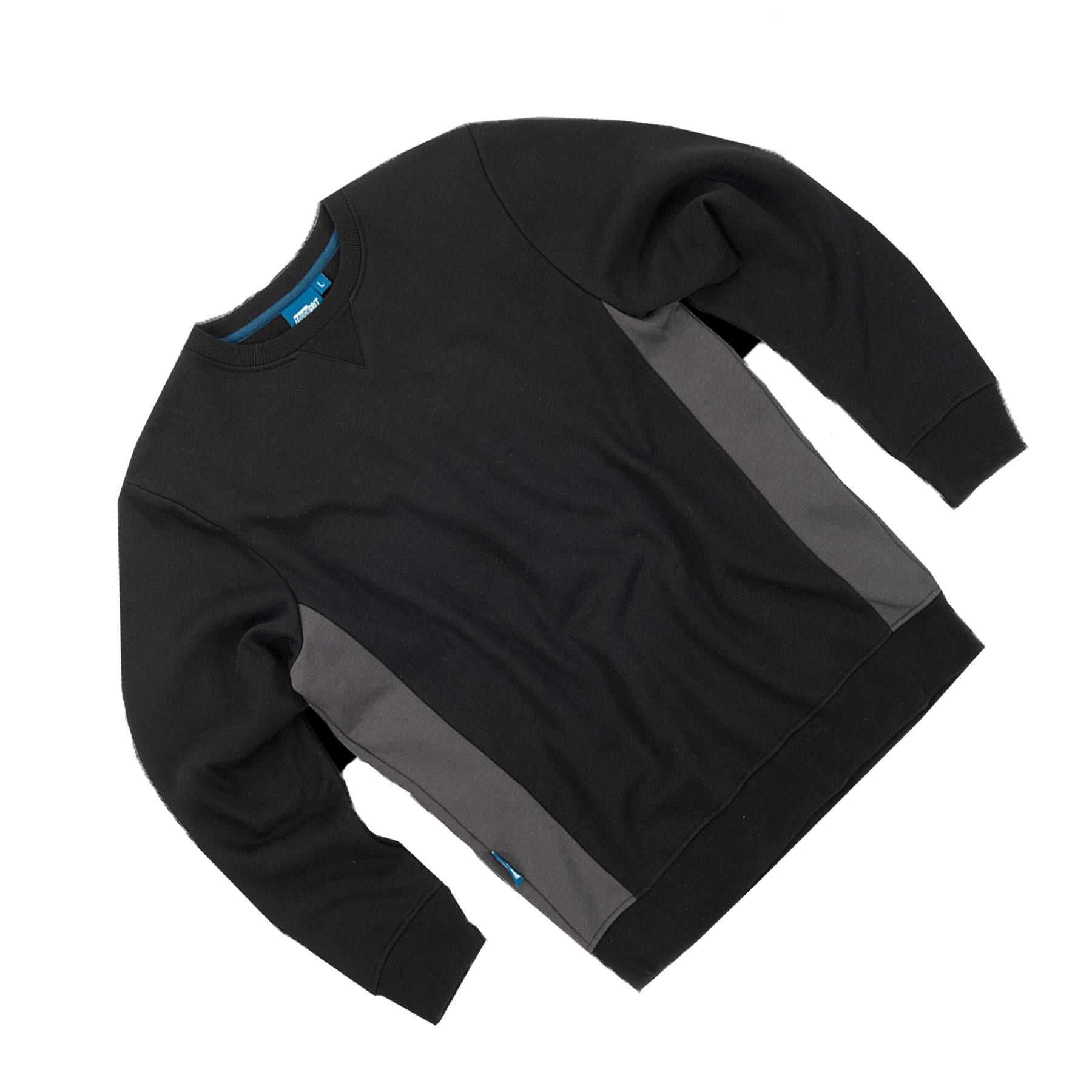 Tough Grit 2-Tone Trade Tech Windproof Sweatshirt Black/Charcoal M
