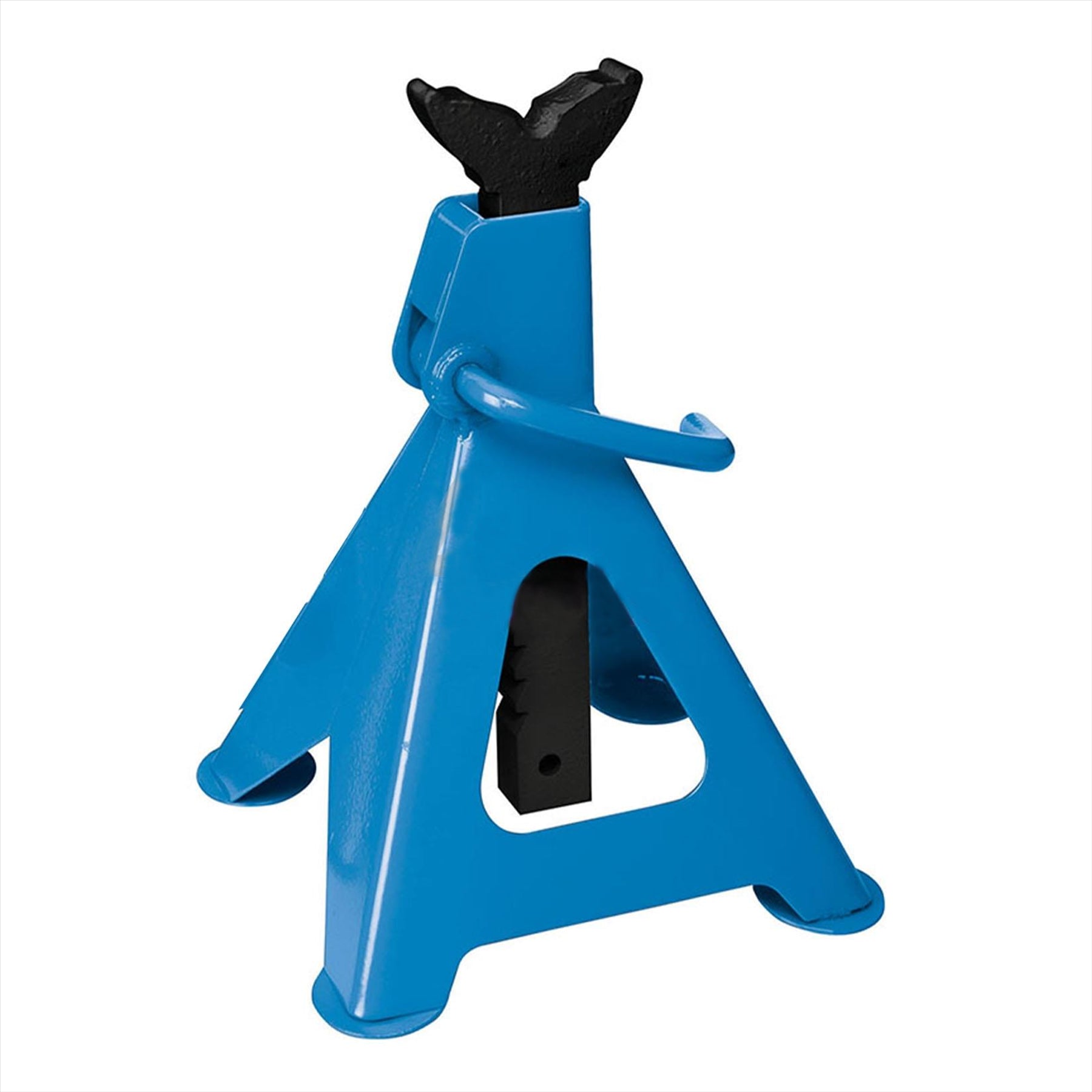 2Pce Axle Stand Set 6 Tonne Fast & Easy Ratchet Height Adjustment - Iron Cast