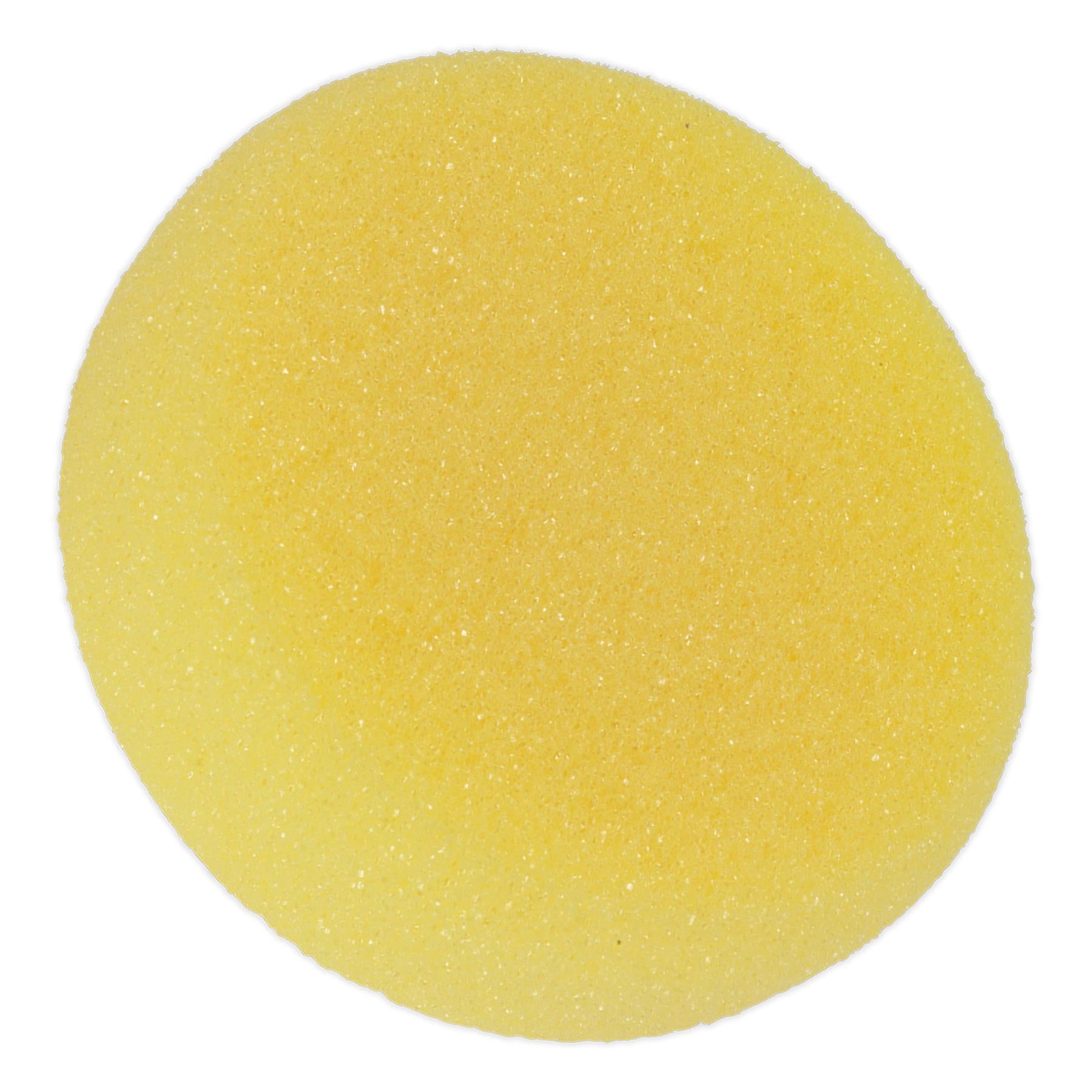 Sealey Buffing & Polishing Foam Head Hook/Loop 150x50mm Yell/Coarse