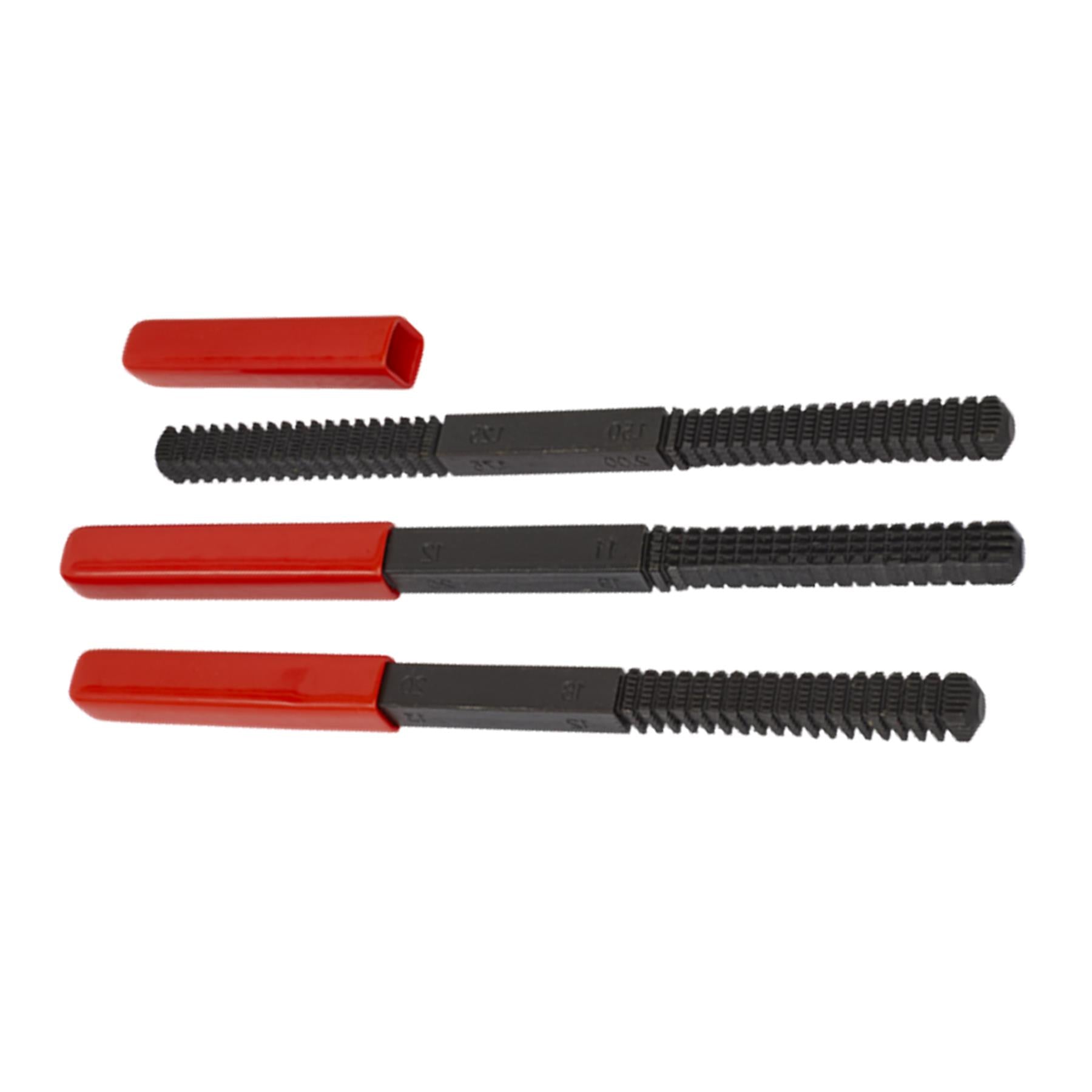 Sealey 3pc Thread Restore File Set Double Ended SAE/UN-BSP-Metric Thread Cutting