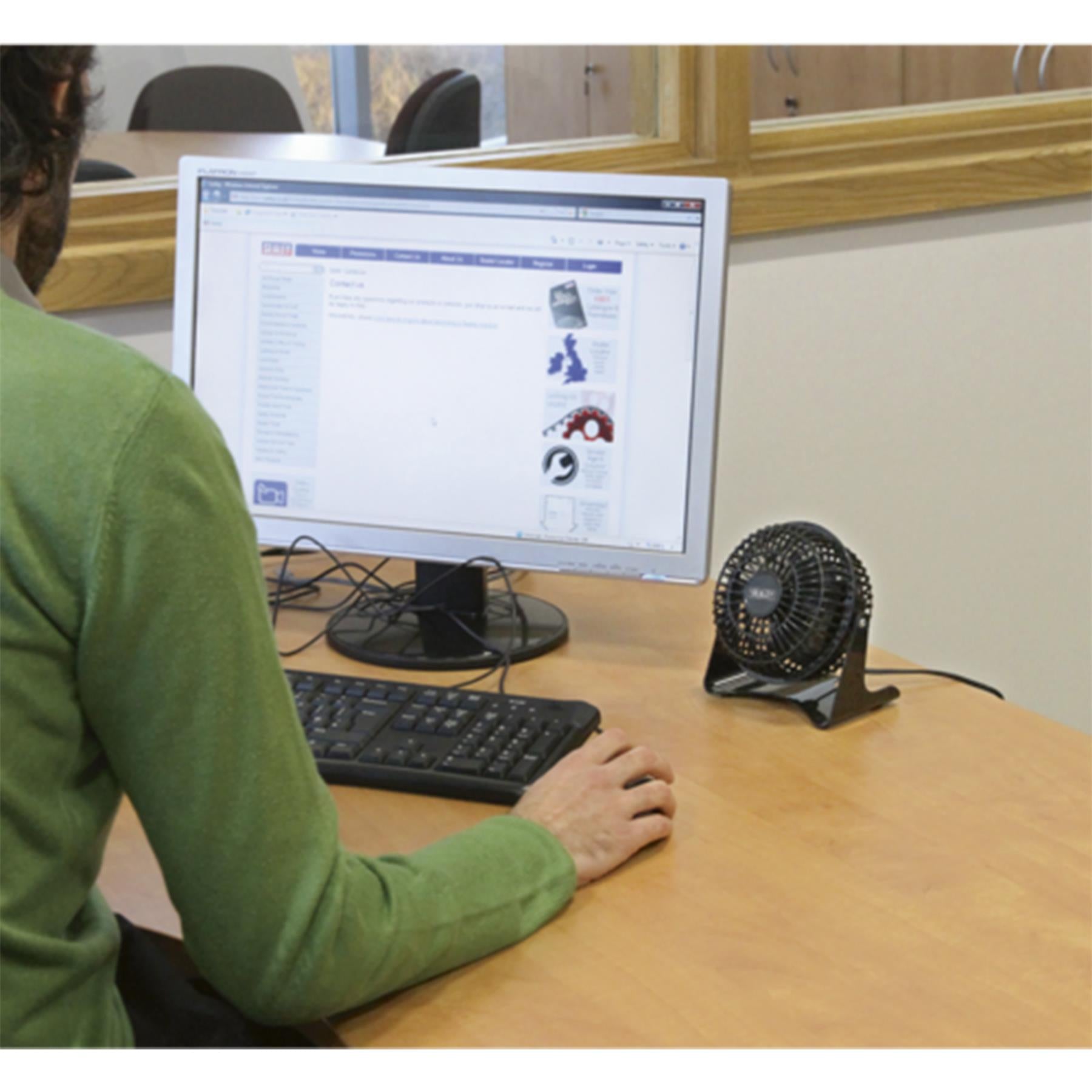 Sealey Desk Fan Mini 4" 230V