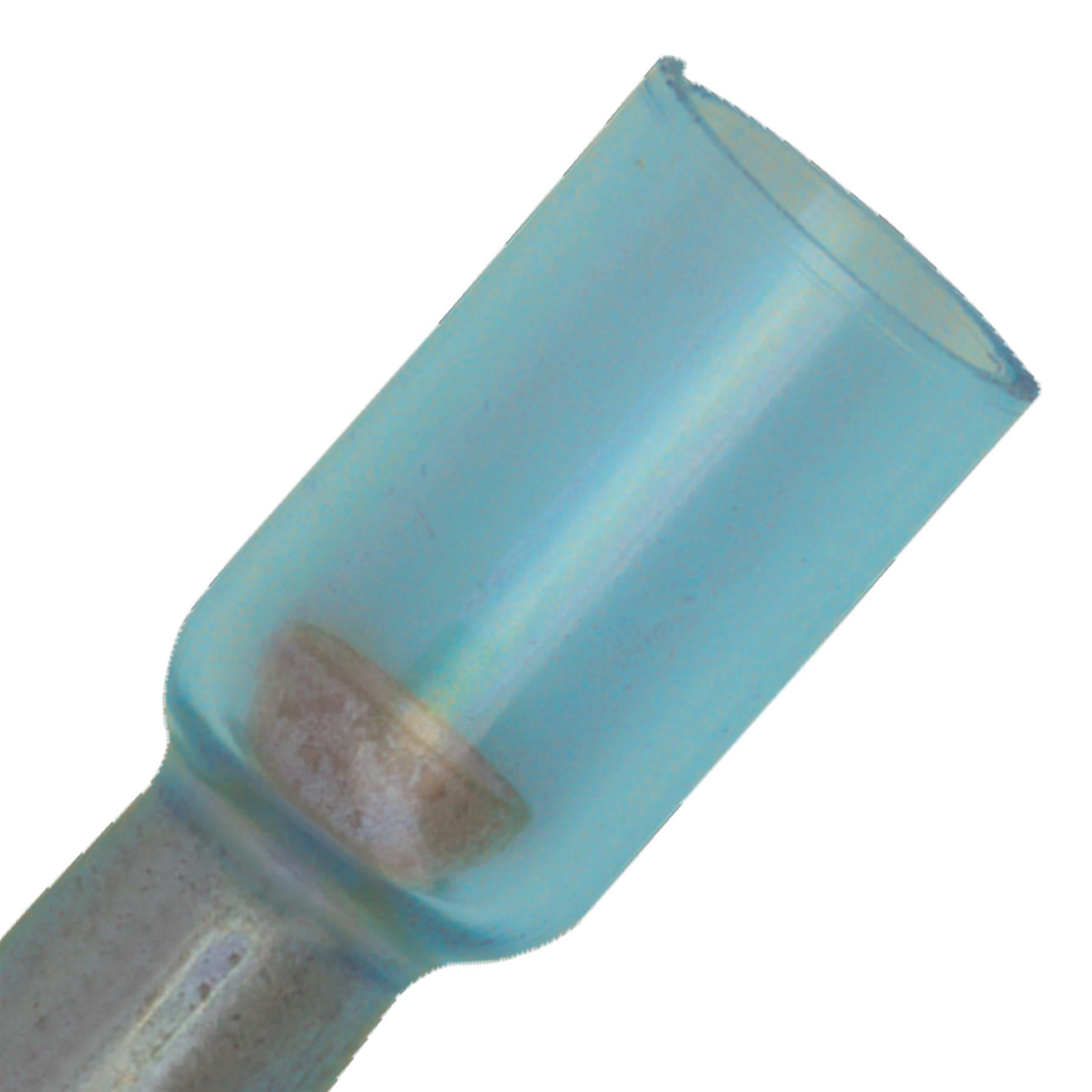 Sealey Heat Shrink Push-On Terminal 6.3mm Male Blue Pack of 25