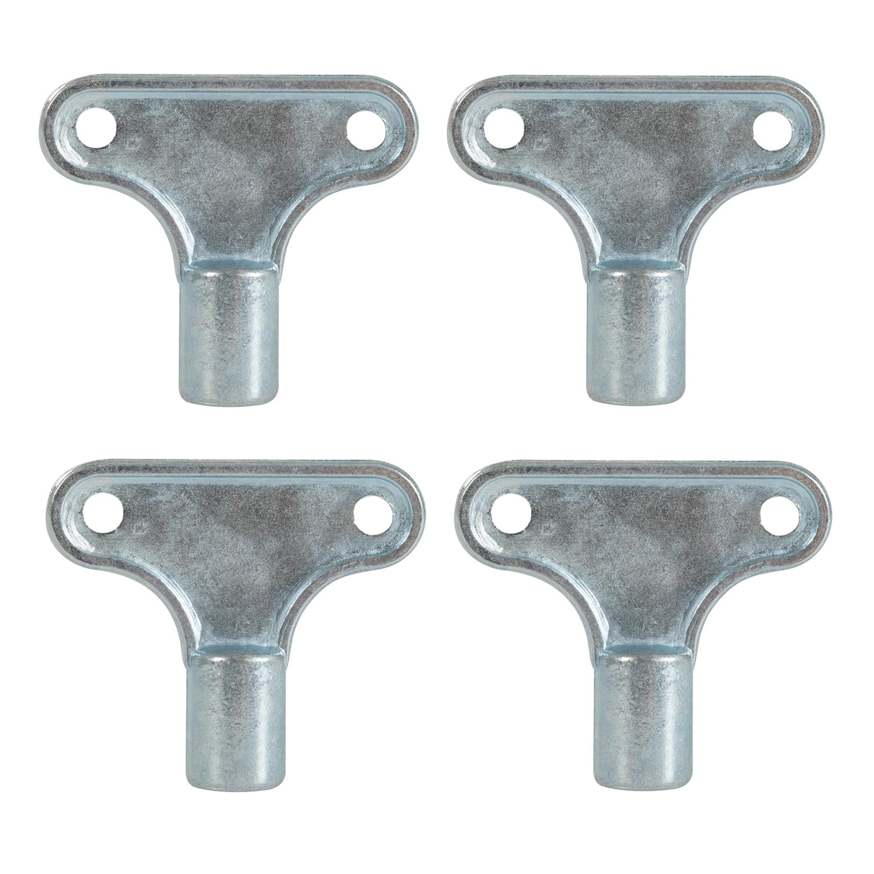 Radiator Bleed & Vent Key 4Pk Zinc Alloy For Bleeding And Draining