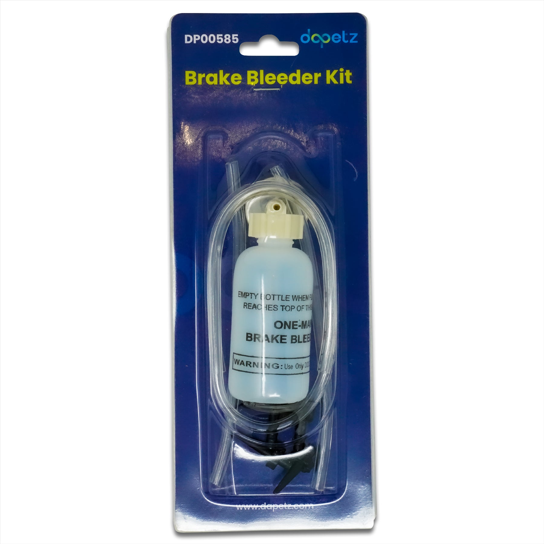 Brake Bleeder Kit Kits 3 Adaptors And Hoses Bleed Brakes Car Van Bike New