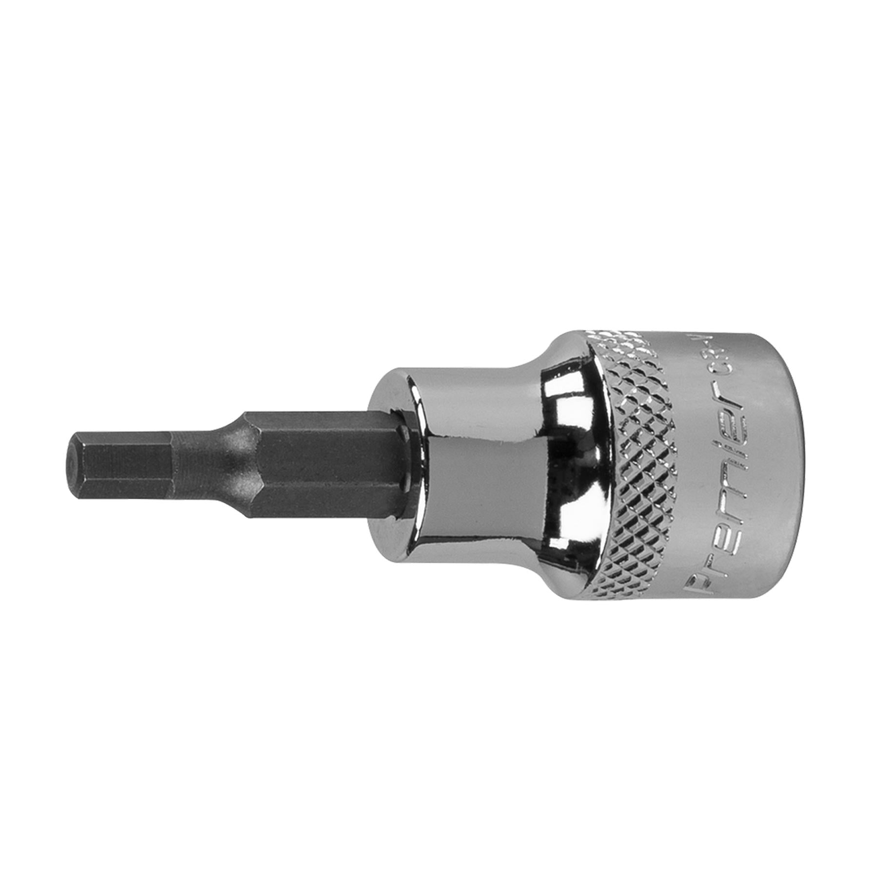 Sealey Hex Socket Bit 4mm 3/8"Sq Drive Chrome Vanadium Steel
