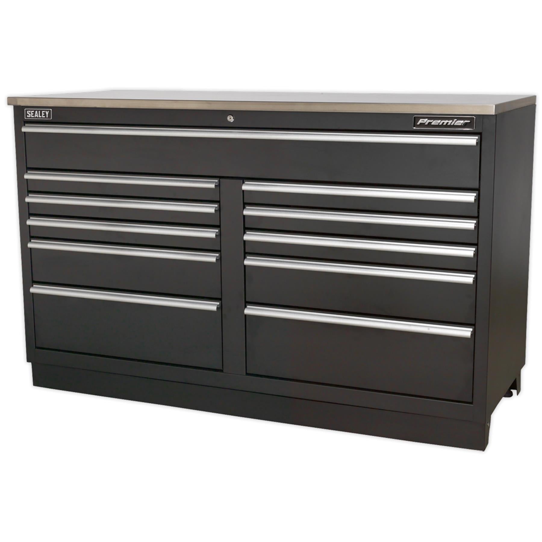 Sealey Modular Floor Cabinet 11 Drawer 1550mm Heavy-Duty
