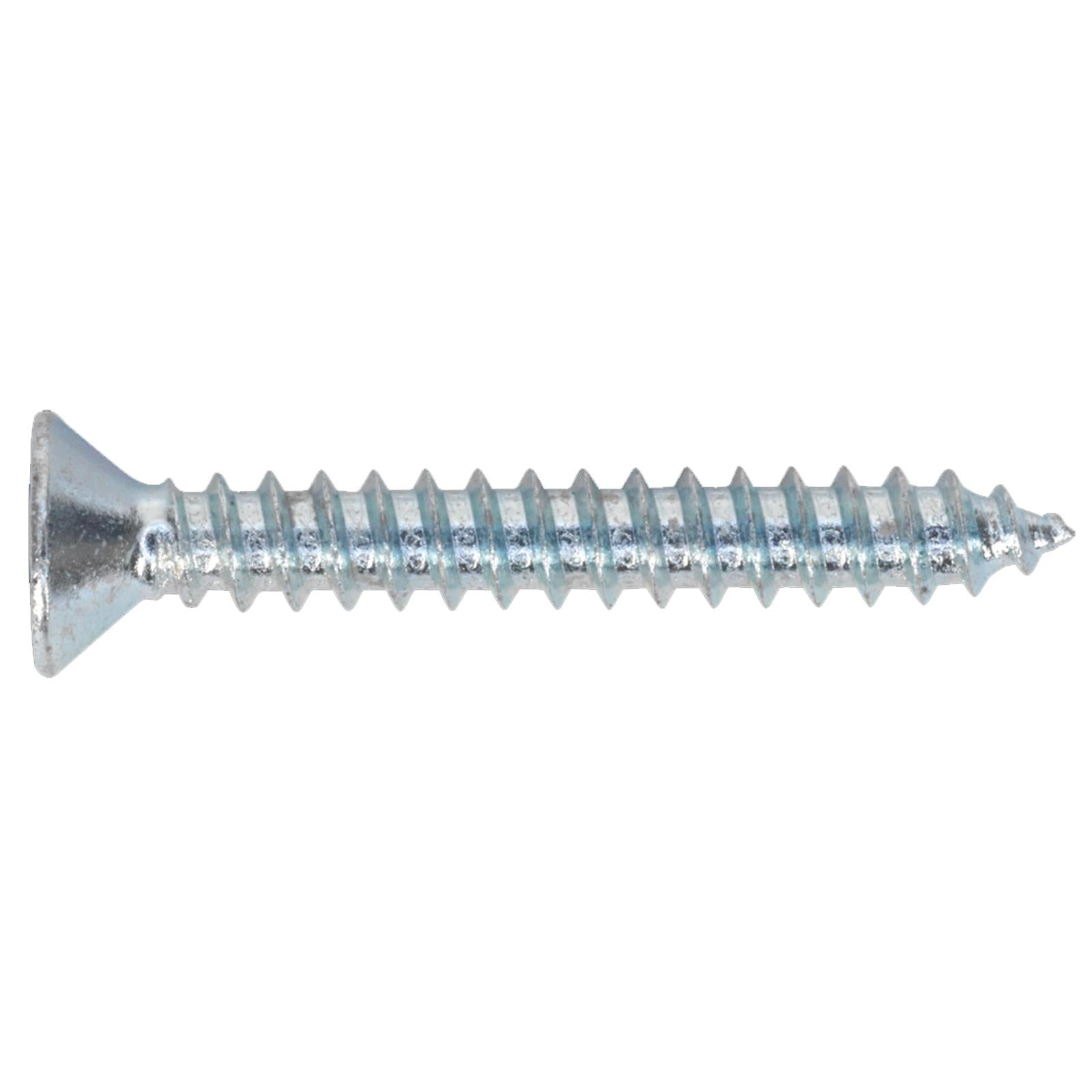 Sealey Self Tapping Screw 3.5 x 25mm Countersunk Pozi Pk of 100