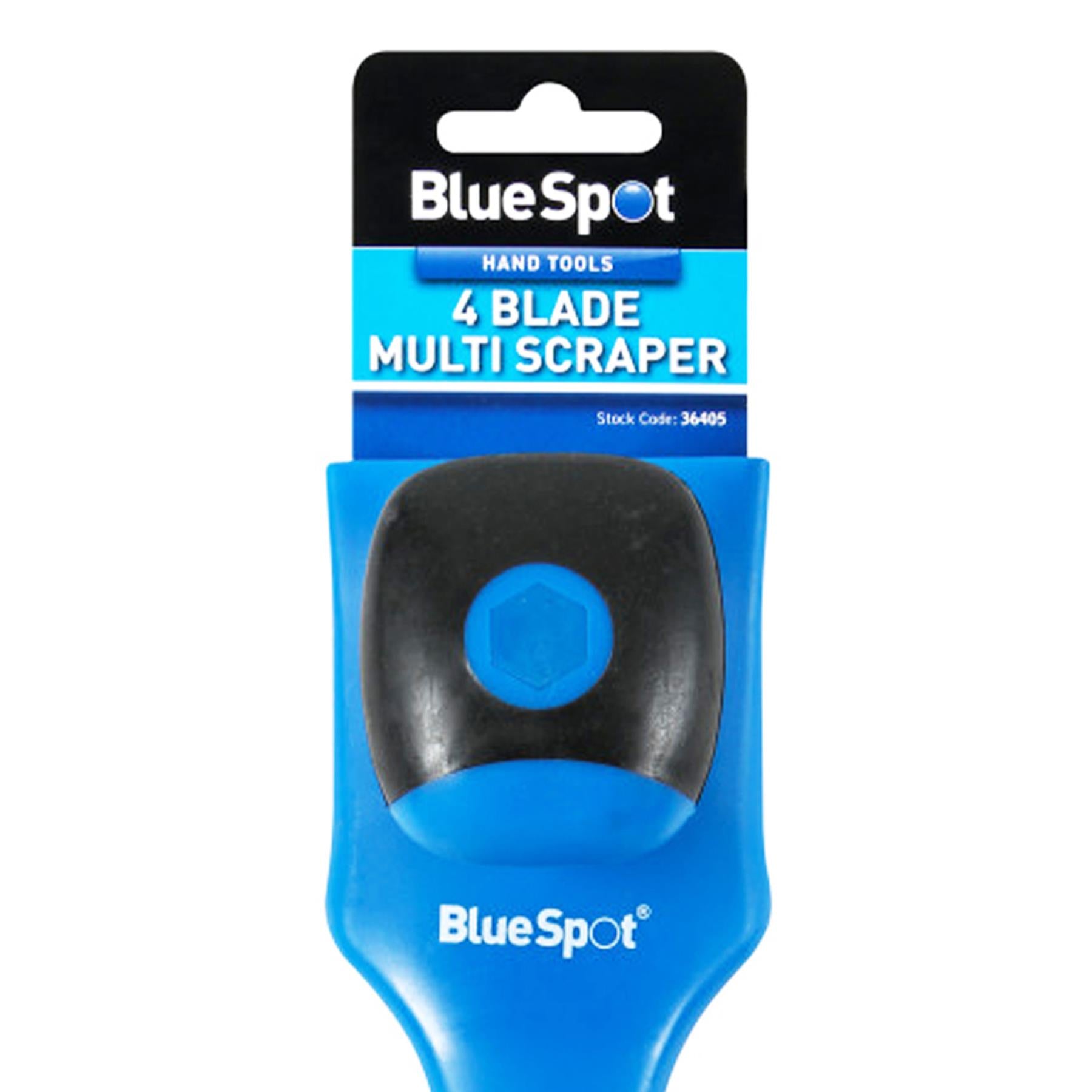 BlueSpot 4 Carbon Steel Blade Multi Scraper With Soft Grip