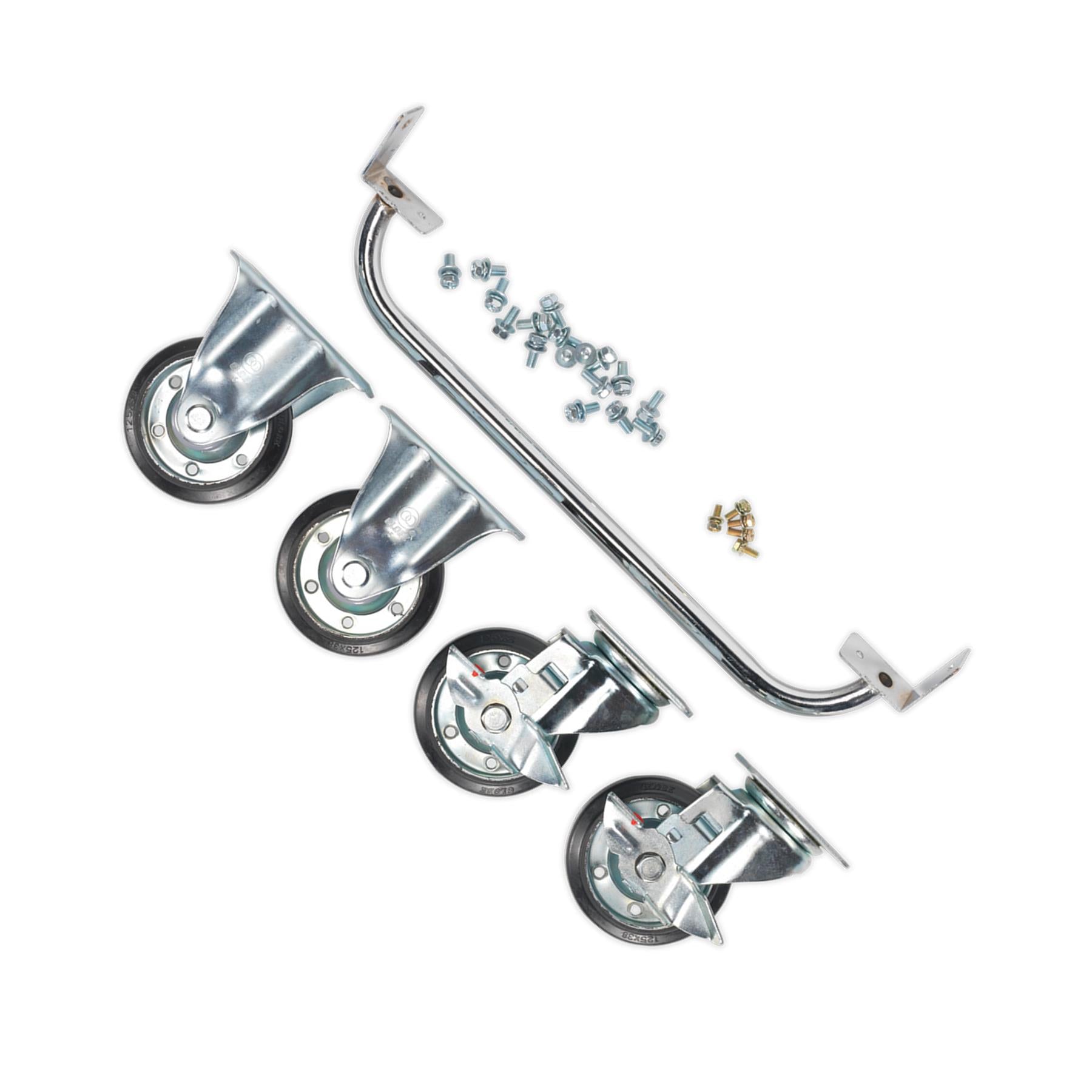 Sealey Industrial Handle & Wheel Kit for 565mm Cabinets