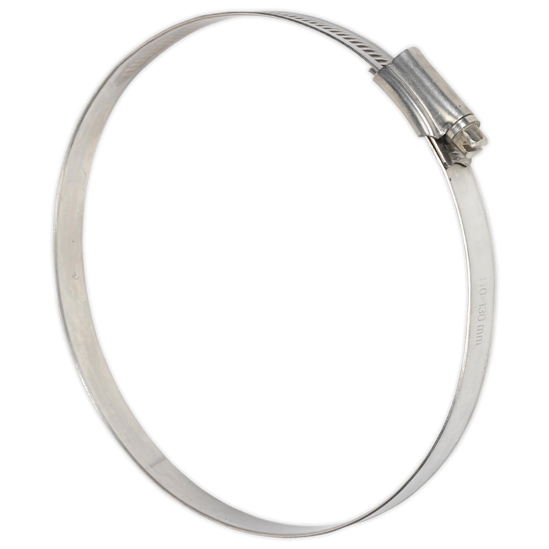 Sealey Hose Clip Stainless Steel 110-130mm Pack of 5
