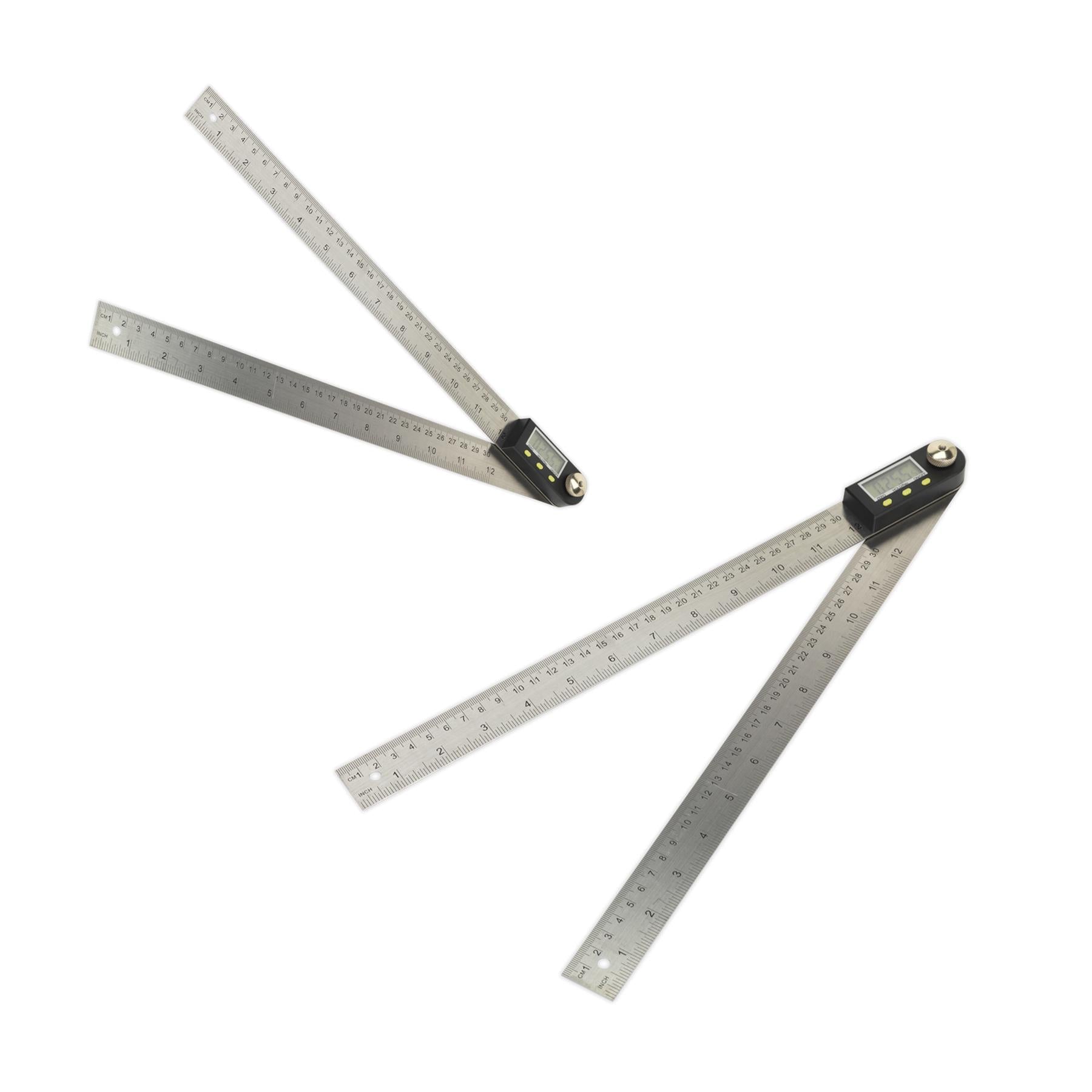 Sealey Digital Angle Rule 300mm(12")