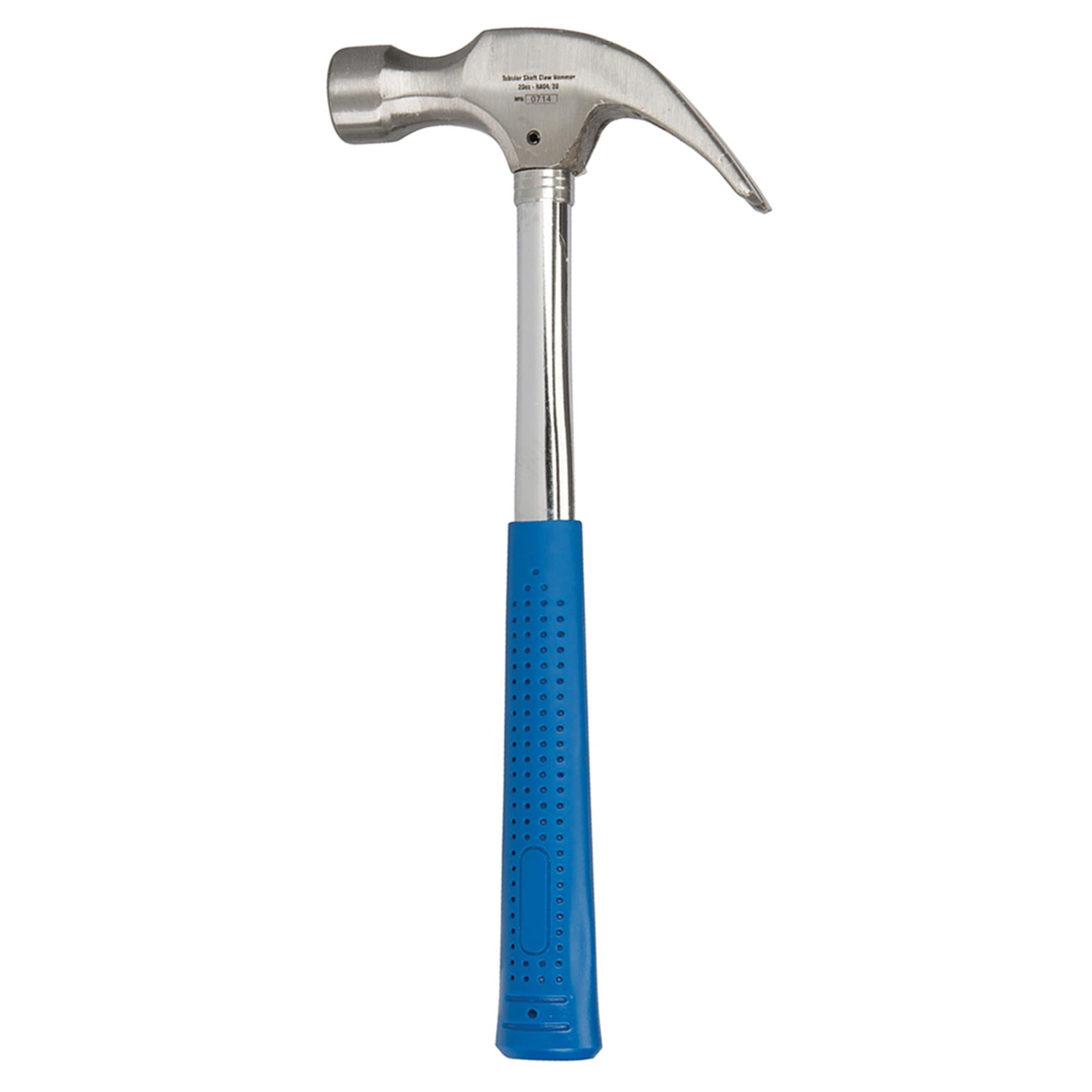 Heavy Duty Tubular Shaft Claw Hammer 16Oz (454G) High Grip Woodwork Workshop DIY