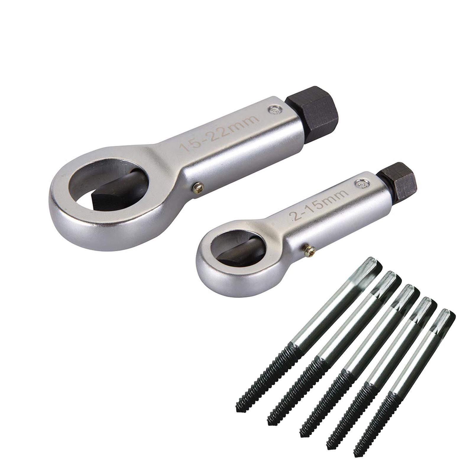7 Broken Damaged Corroded Stuck Nut Screw Removing Tool Splitter Bolt Extractor