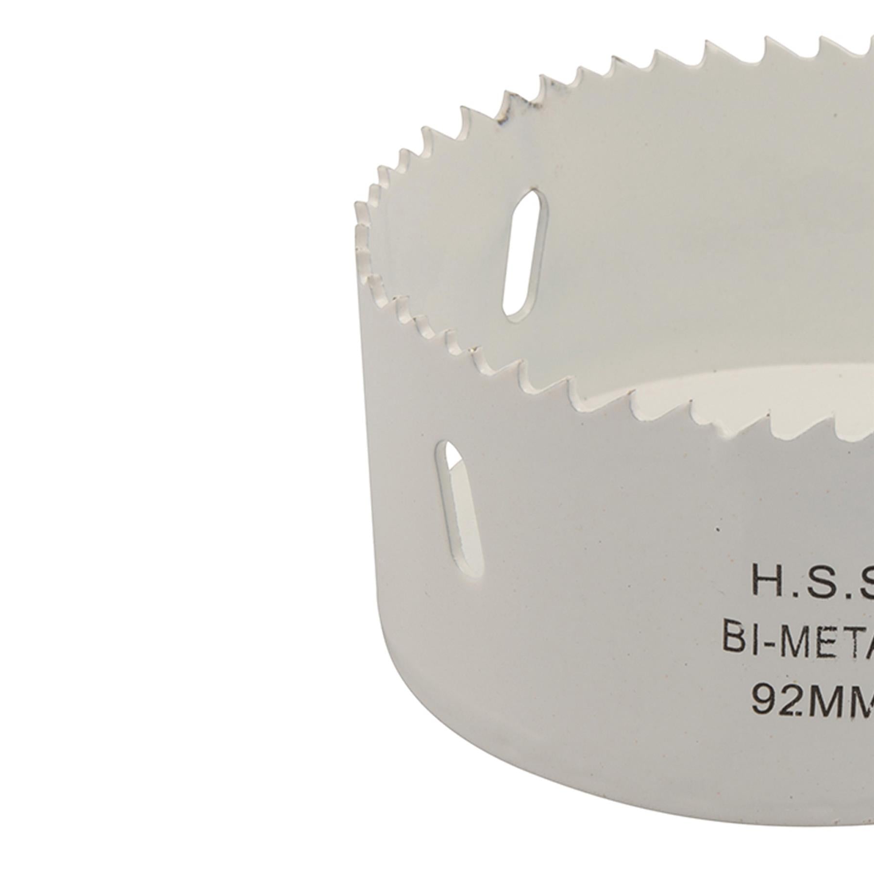 Heavy Duty Bi-Metal Holesaw 92mm Variable Pitch Steel Wood Metal Pvc Fast Clean