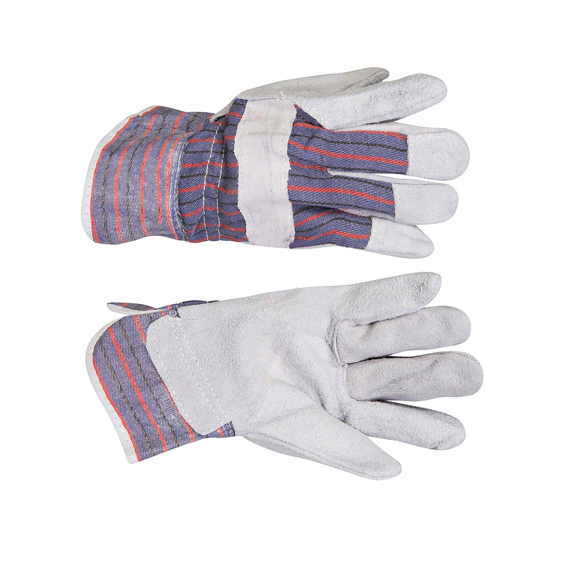 3 X Rigger Gloves Chrome Leather Quality Safety For Construction And General Use