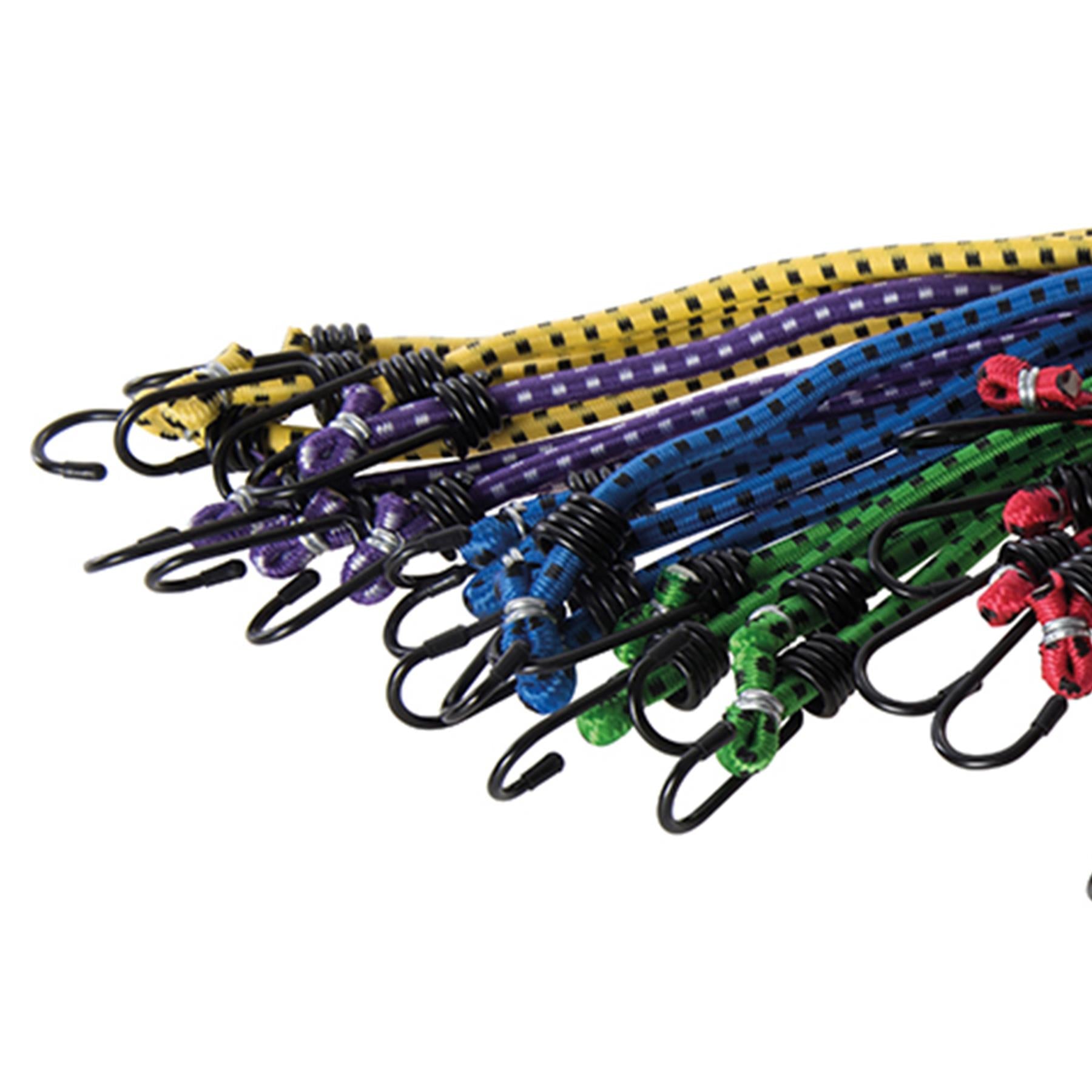 20x Elastic Bungee Cord Luggage Tie Down Strap Shock Rope Car Roof Rack Hook