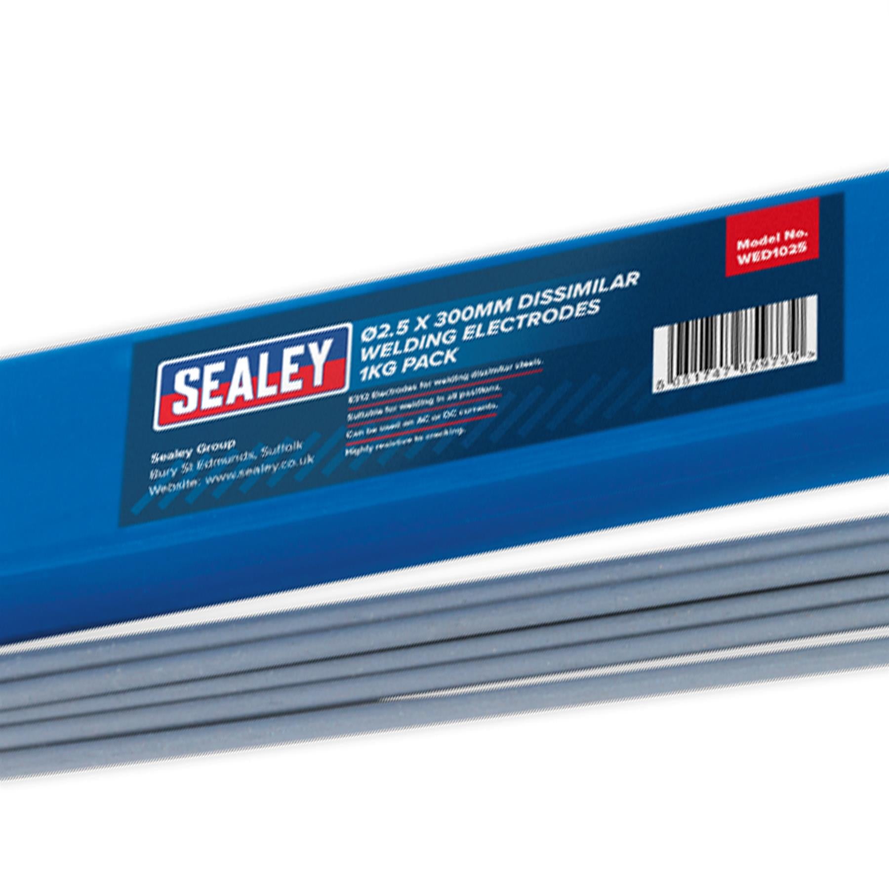 Welding Electrodes Dissimilar Ø2.5 x 350mm 1kg Pack.WED1025 Sealey
