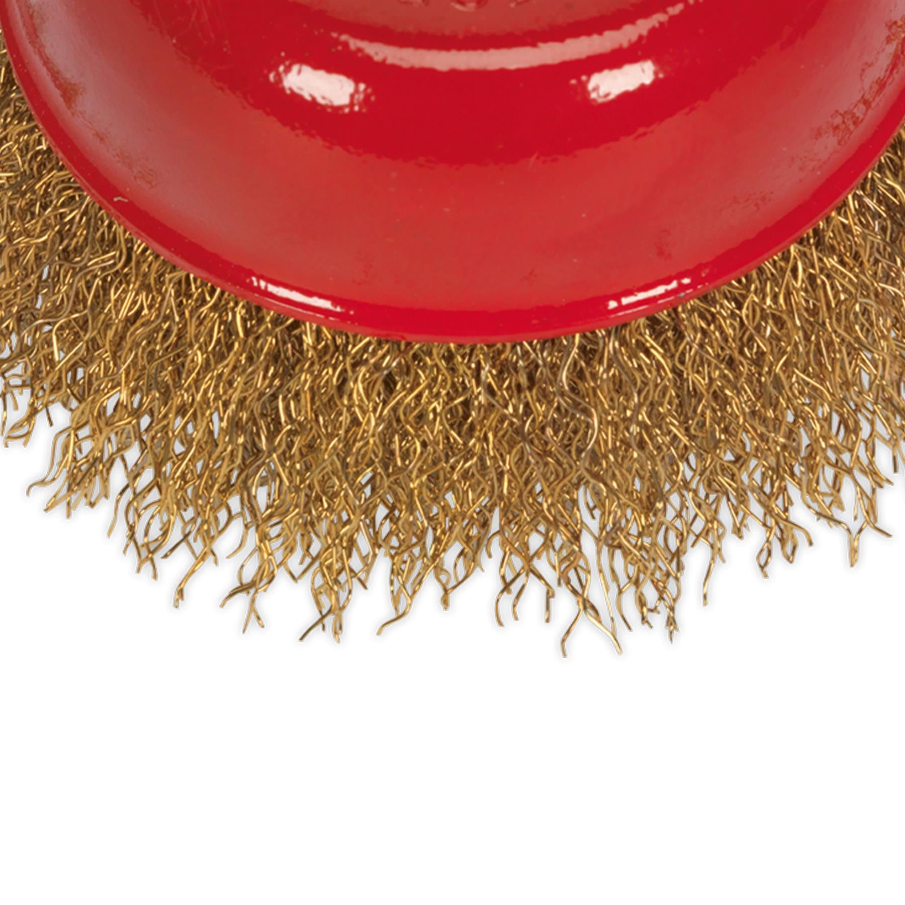 Sealey Brassed Steel Cup Brush 75mm M14 x 2mm
