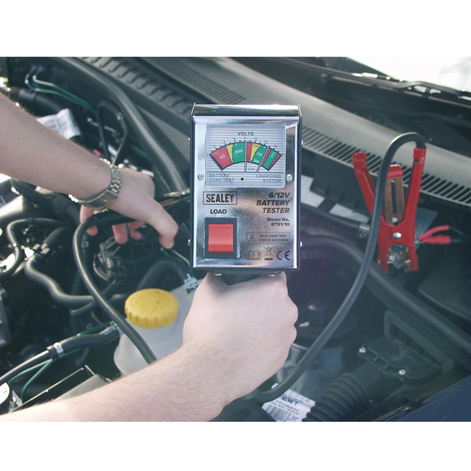 Sealey Battery Tester 6/12V Handheld