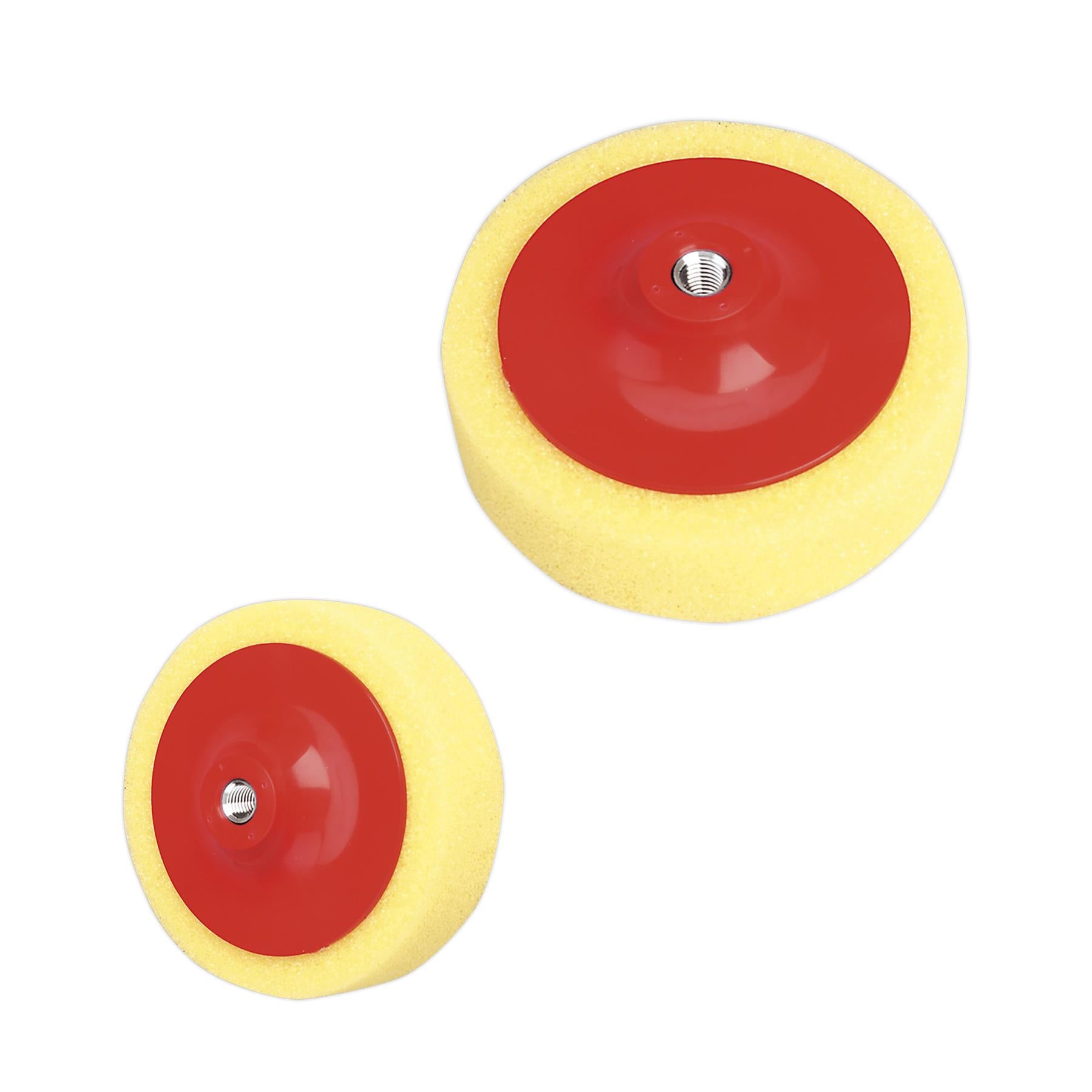Sealey Buffing & Polishing Foam Head 150x50mm M14x2mm Yellow/Coarse