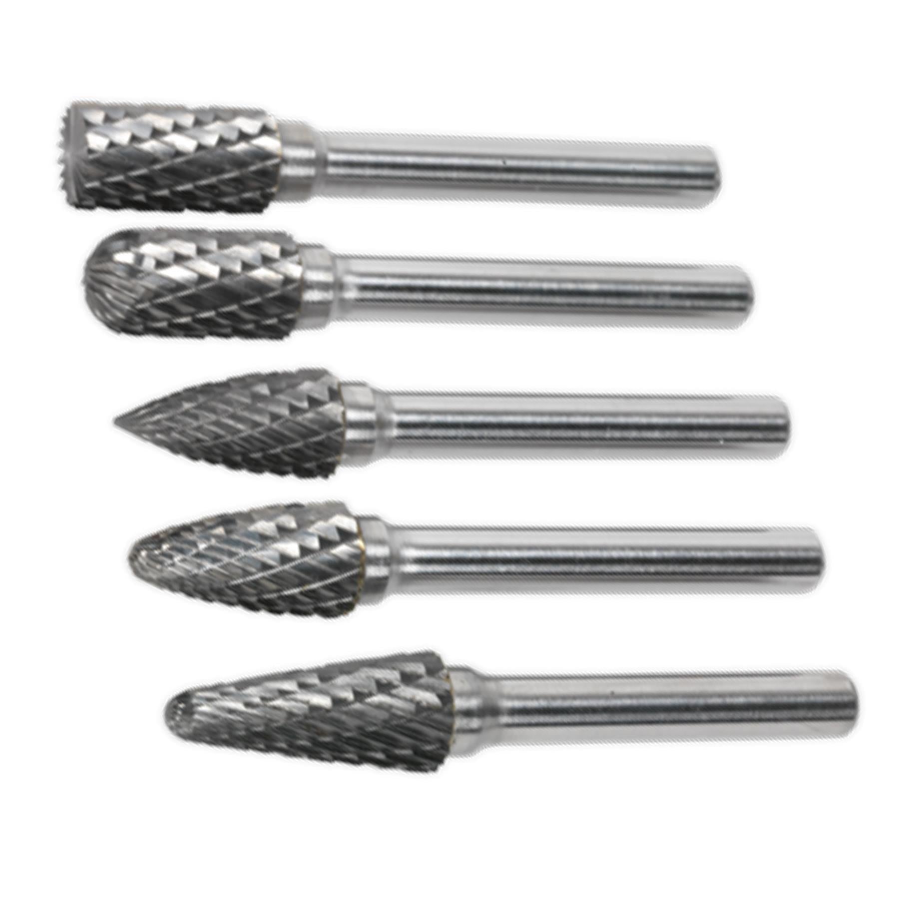 Sealey Tungsten Carbide Rotary Burr Set 5pc
