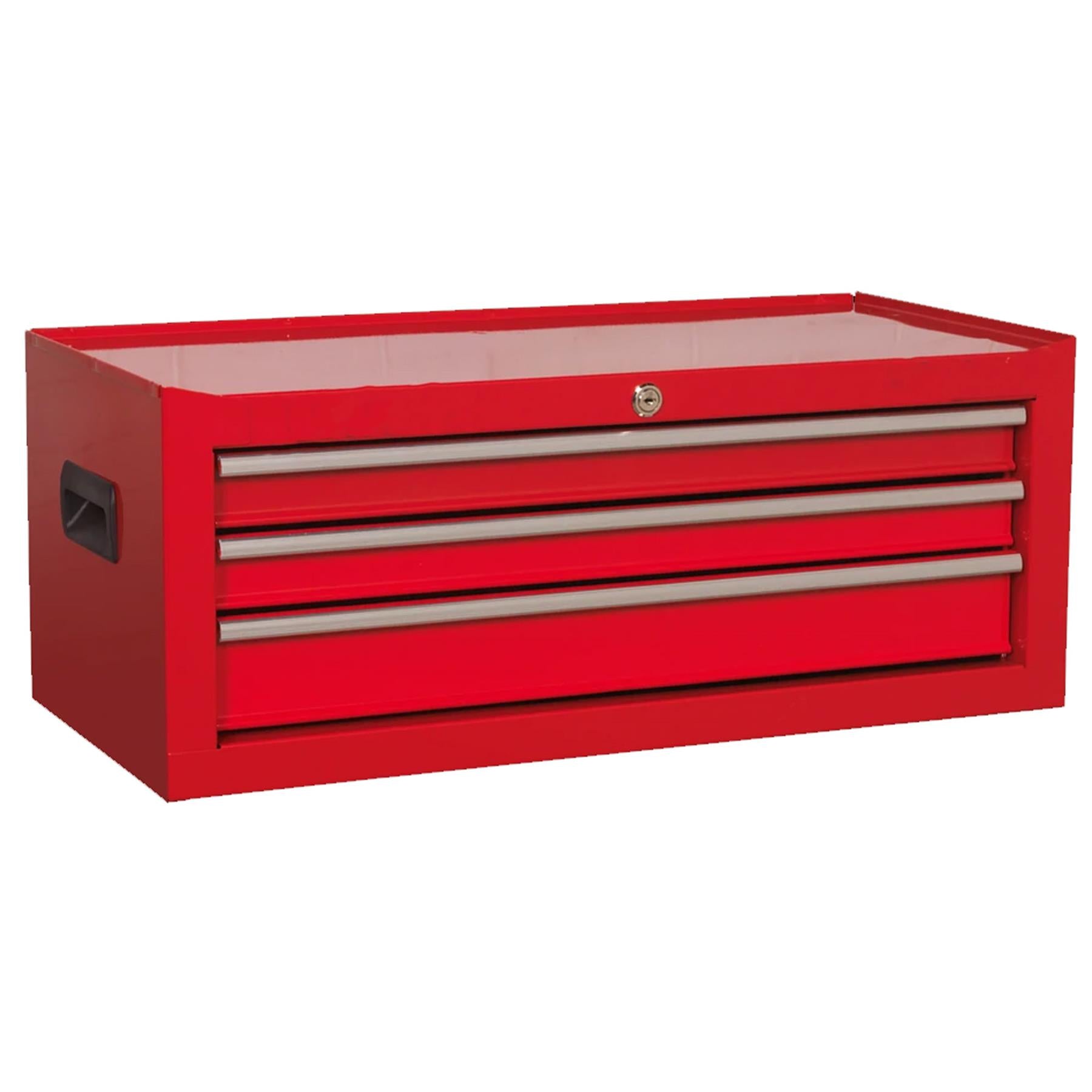 Sealey Mid-Box 3 Drawer with Ball-Bearing Slides - Red