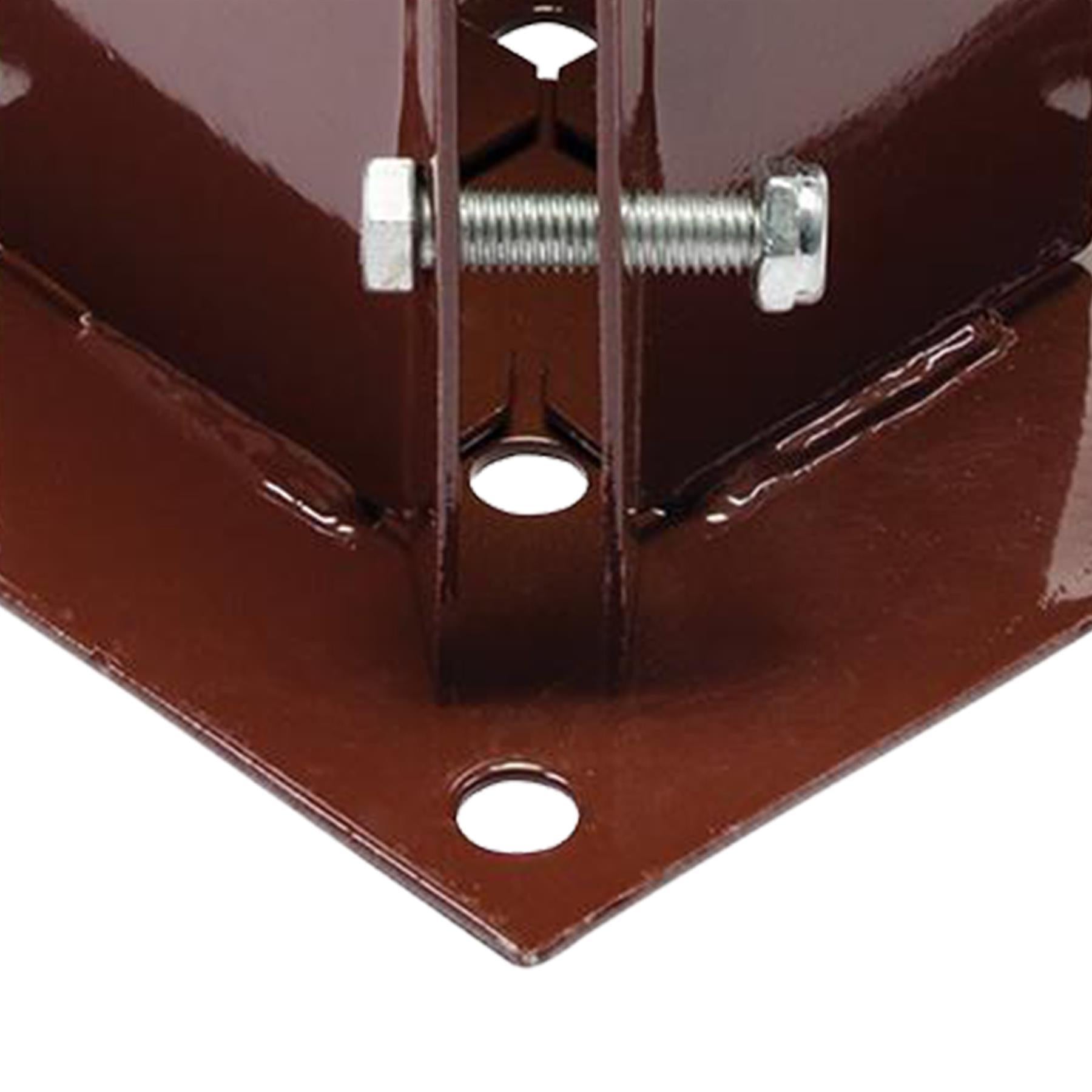 Fence Post Holders / Support - Metal - 3" Bolt Down 75 mm Like Metpost Bolt Grip 4PC