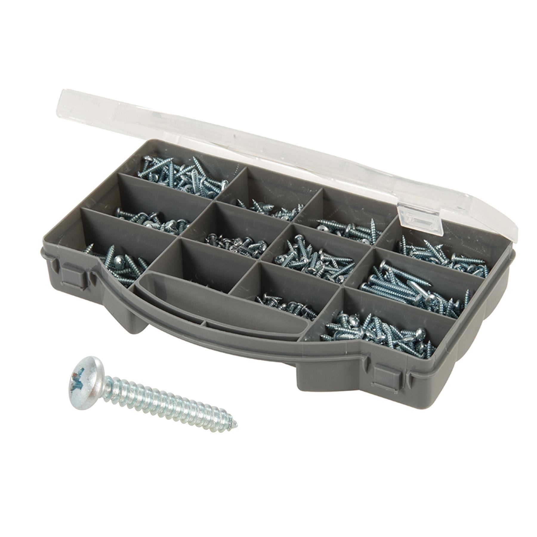 750Pce Pan Head Self-Tappers Pack Zinc-Plated For Corrosion Resistance