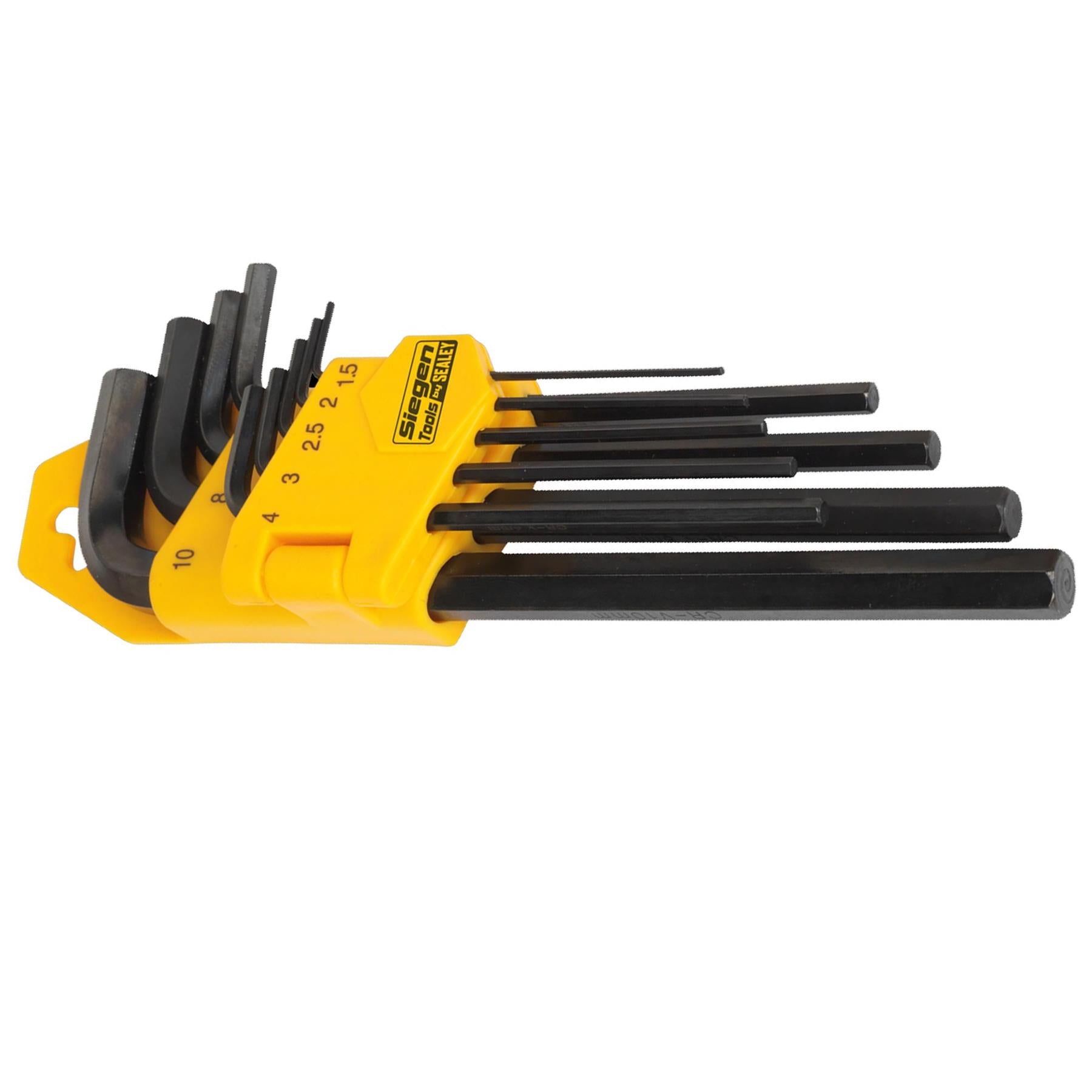Sealey Hex Key Set 9pc Long Metric