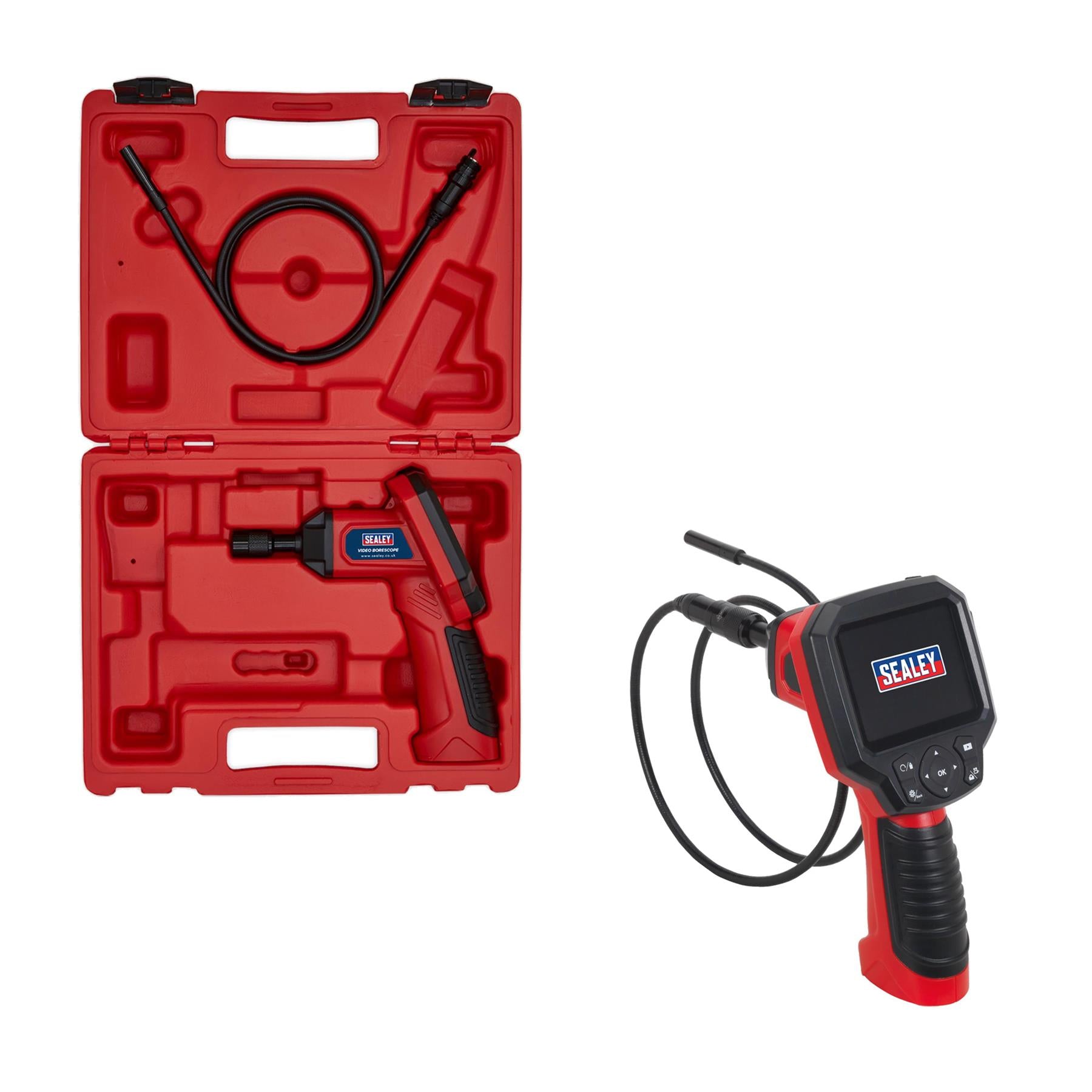 Sealey Video Borescope 9mm Camera High Performance Pistol Grip