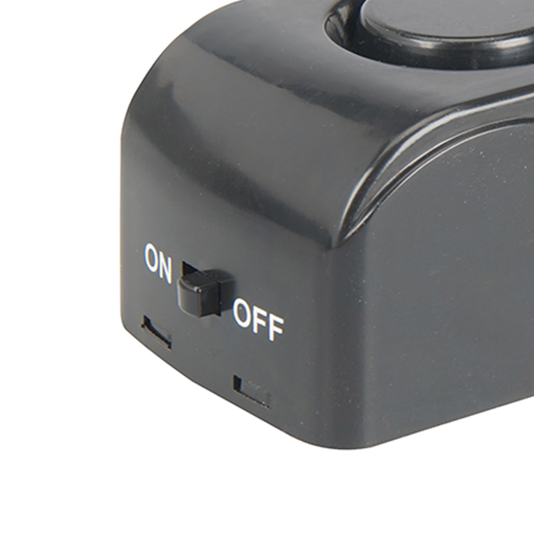 Door Stop Alarm - 1 X 9V (Pp3) Wedge-Shaped Door Stopper With Loud 120Db Alarm