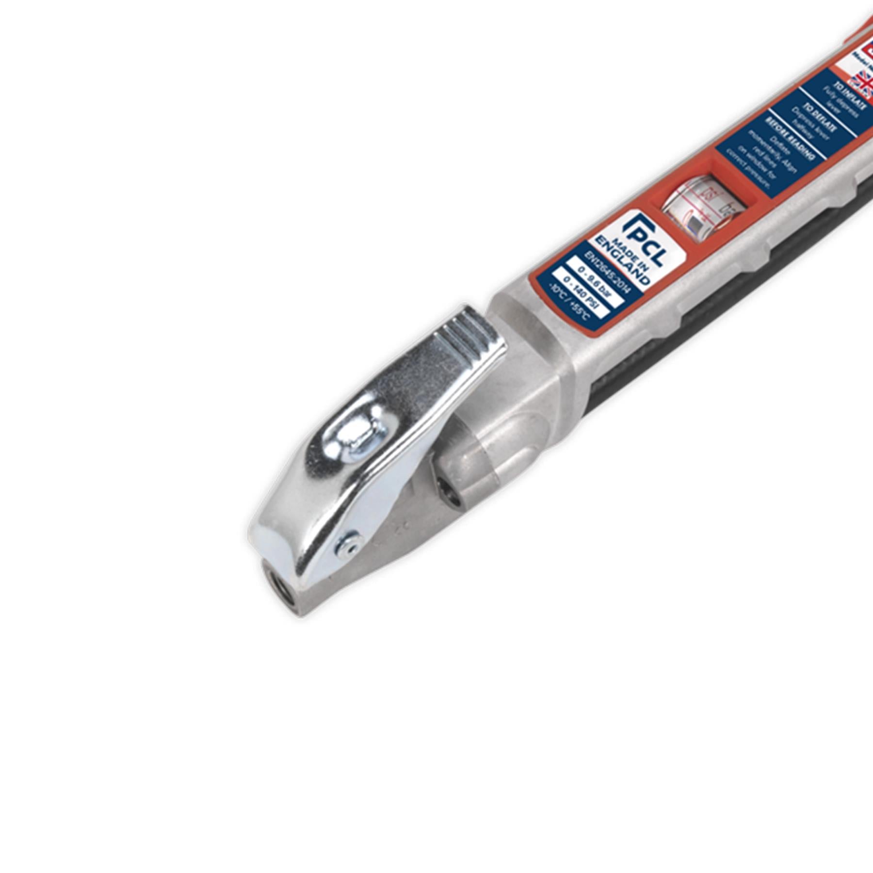 Sealey Professional Tyre Inflator with Twin Push-On Connector