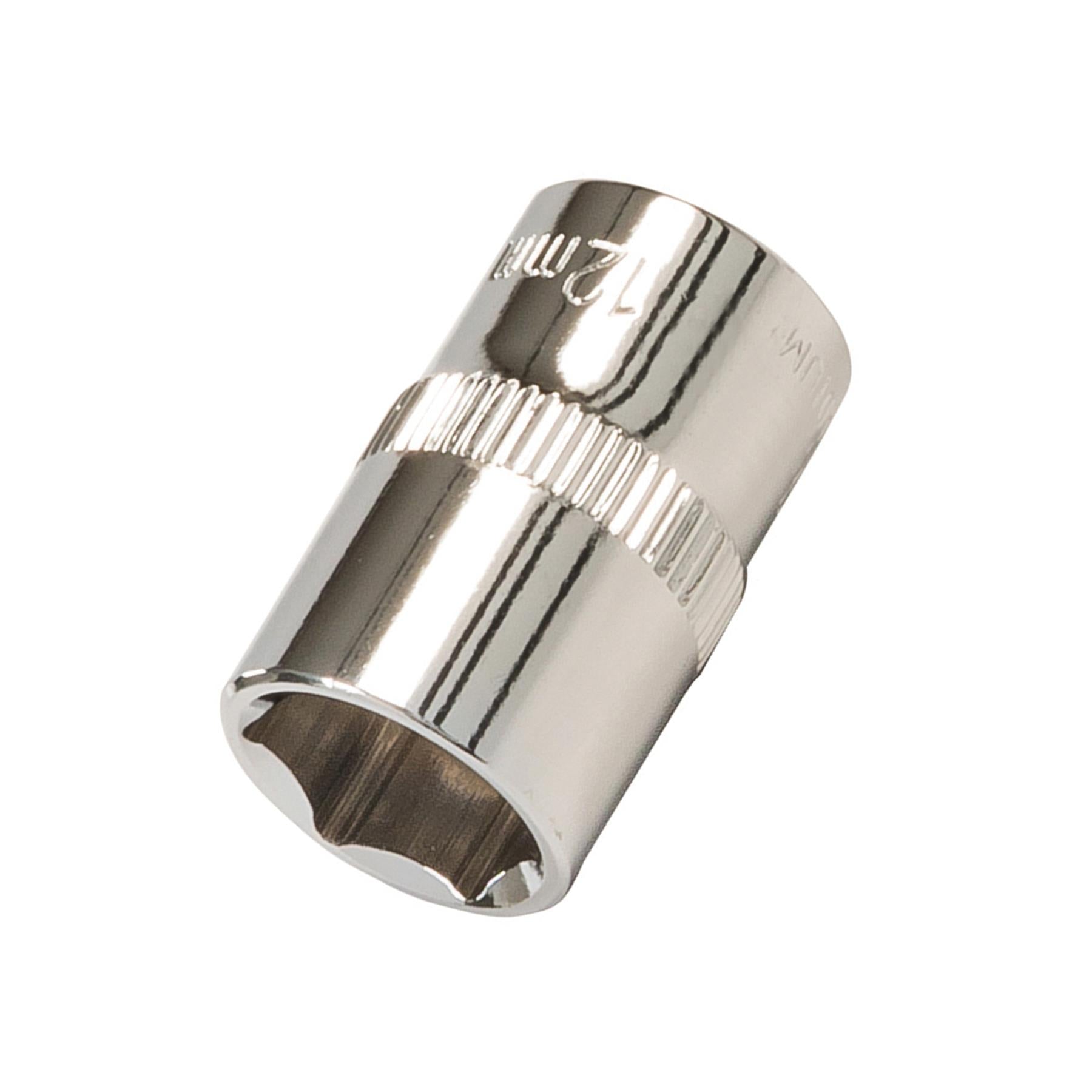 Socket 3/8" Drive Metric Hex Square 12mm Individual Hex Polished Crv Tool