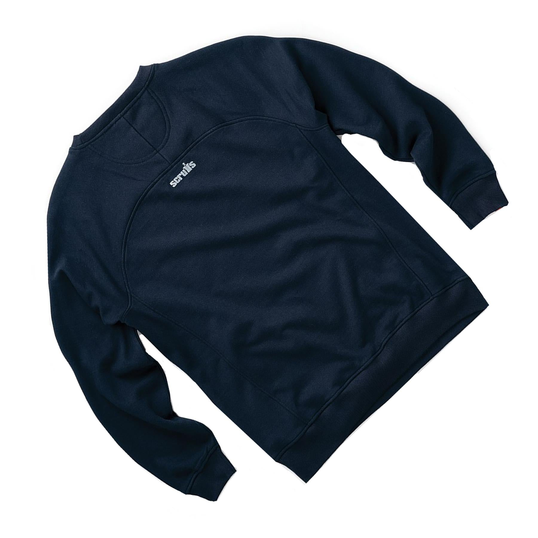 Scruffs Eco Worker Shirt Mens Work Sweatshirt Navy XS