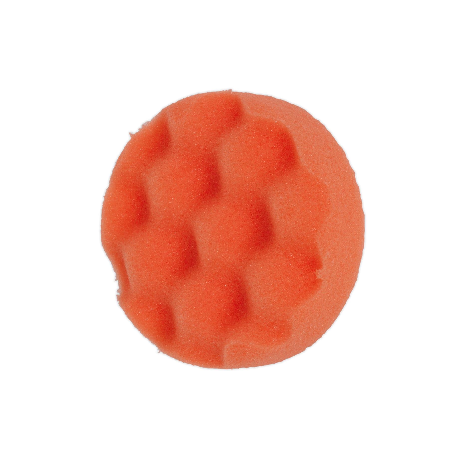 Sealey Buffing & Polishing Foam Head Hook/Loop 80x25mm Orange/Firm
