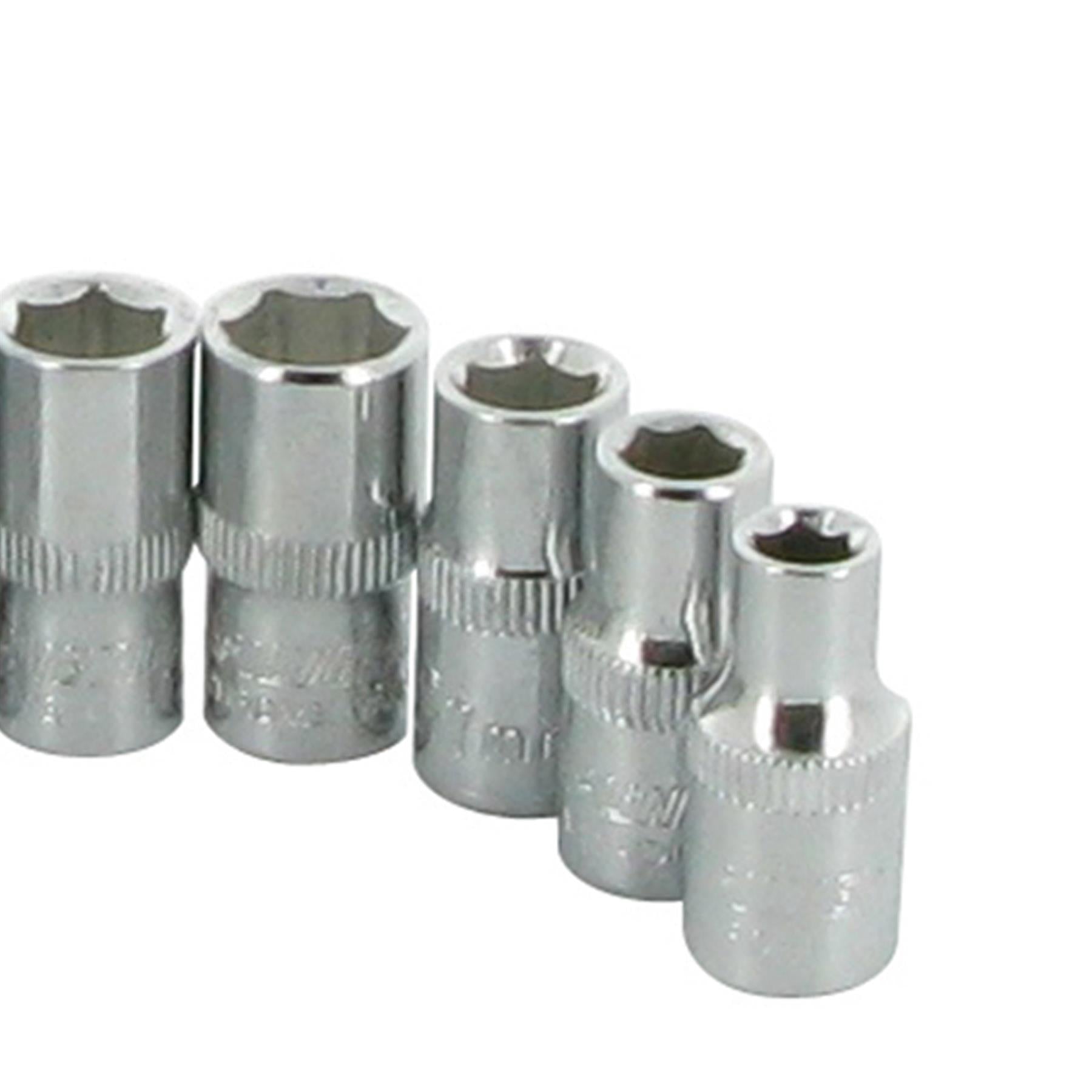 Genuine 8Pce Socket Set 1/4" Drive Metric Workshop Tool New