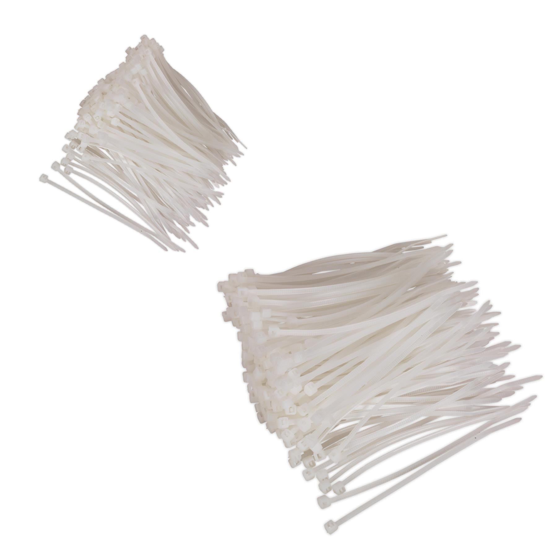 Sealey Cable Tie 100 x 2.5mm White Pack of 200