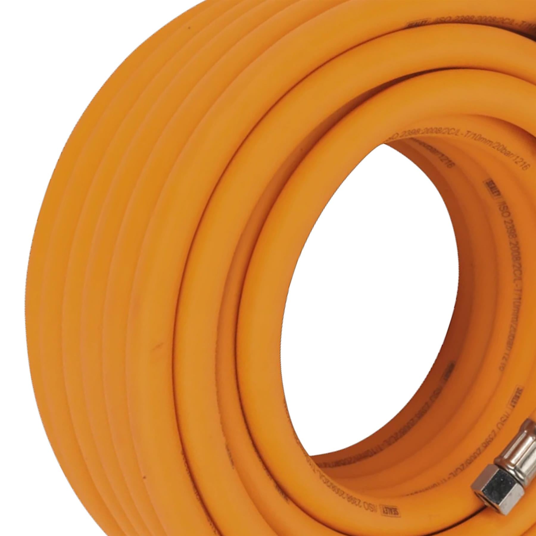 Sealey Air Hose 15m x �10mm Hybrid High-Visibility 1/4"BSP Unions
